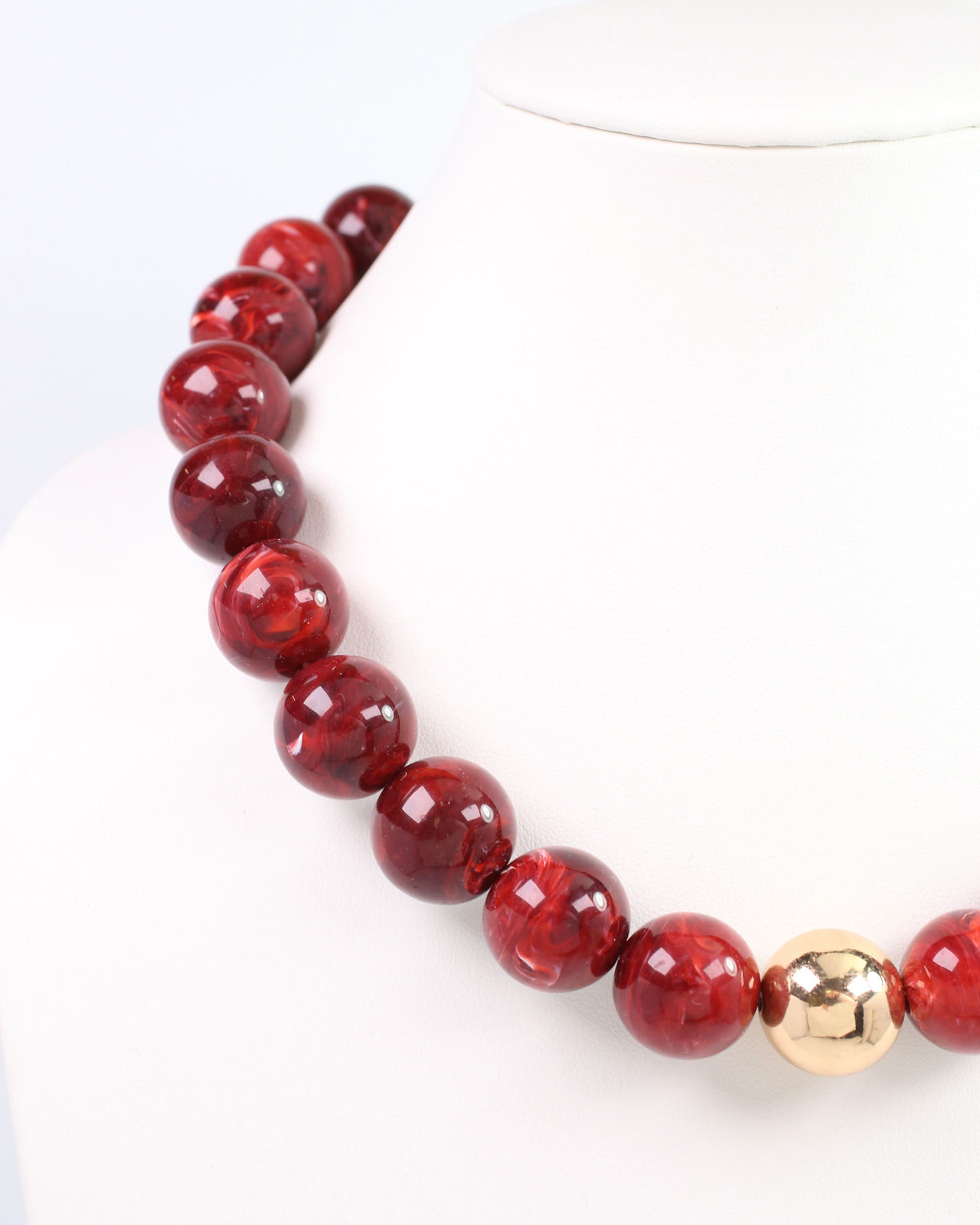 James Beaded Necklace Wine