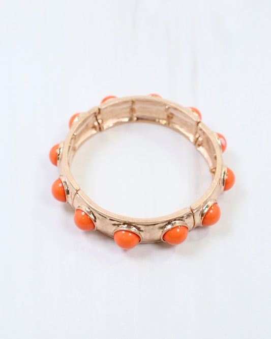 Reagan Stretch Bracelet Orange