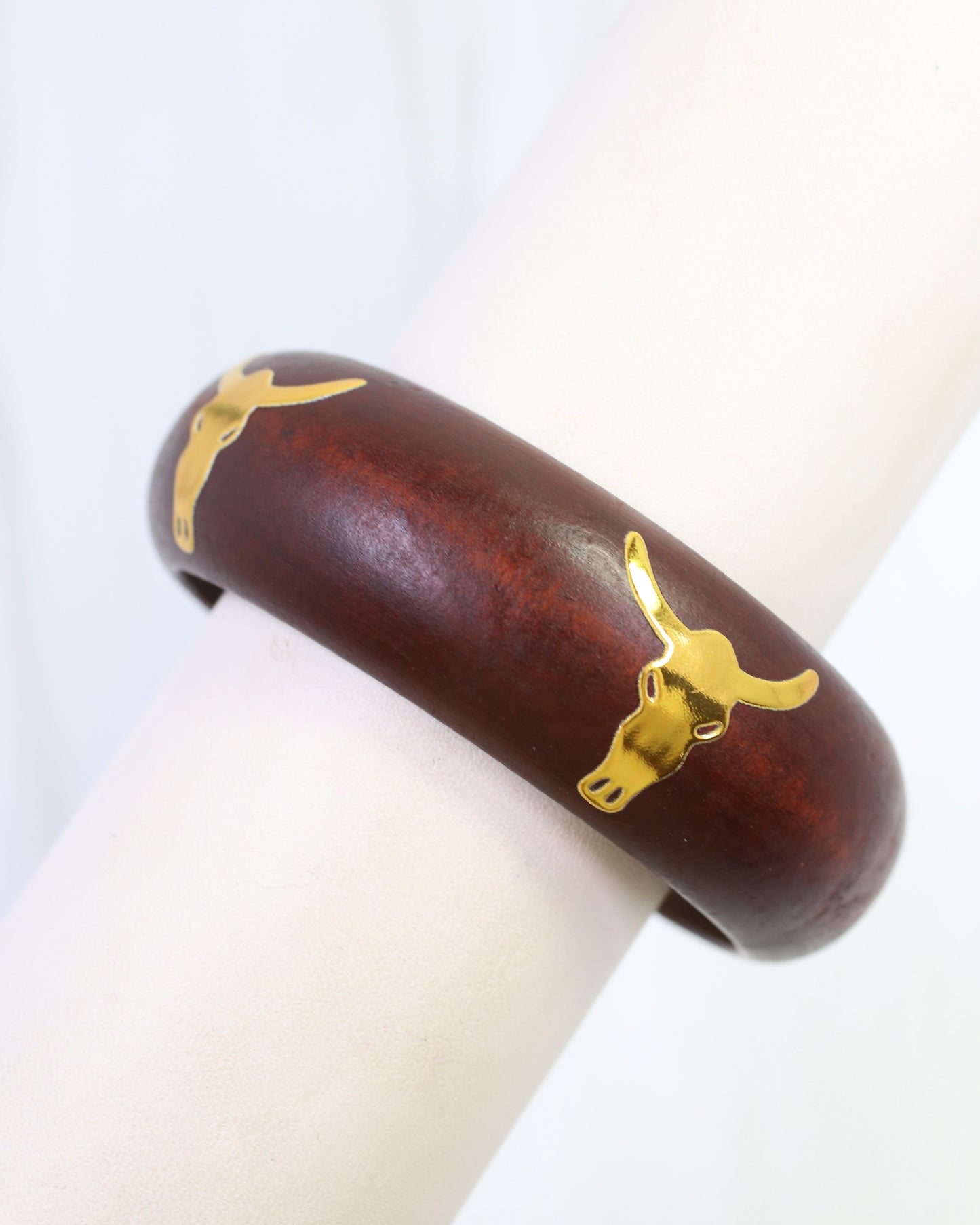 Agnes Bull Bangle Bracelet Brown