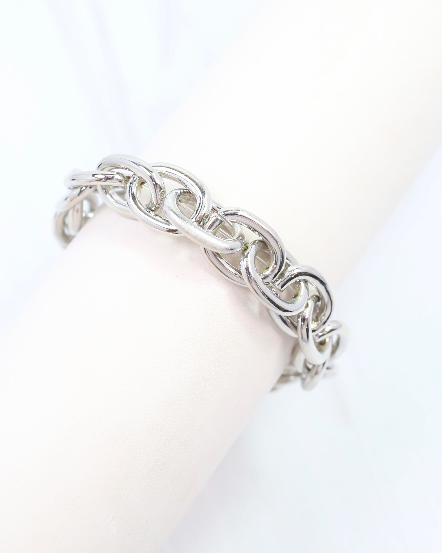 Jo Anne Stretch Bracelet Silver