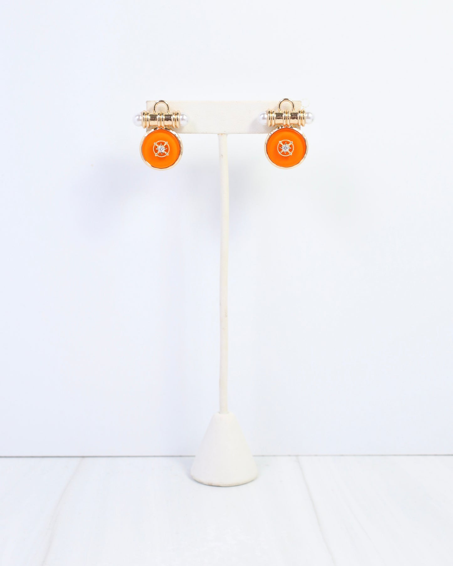 Kurri Circle Drop Earring Orange