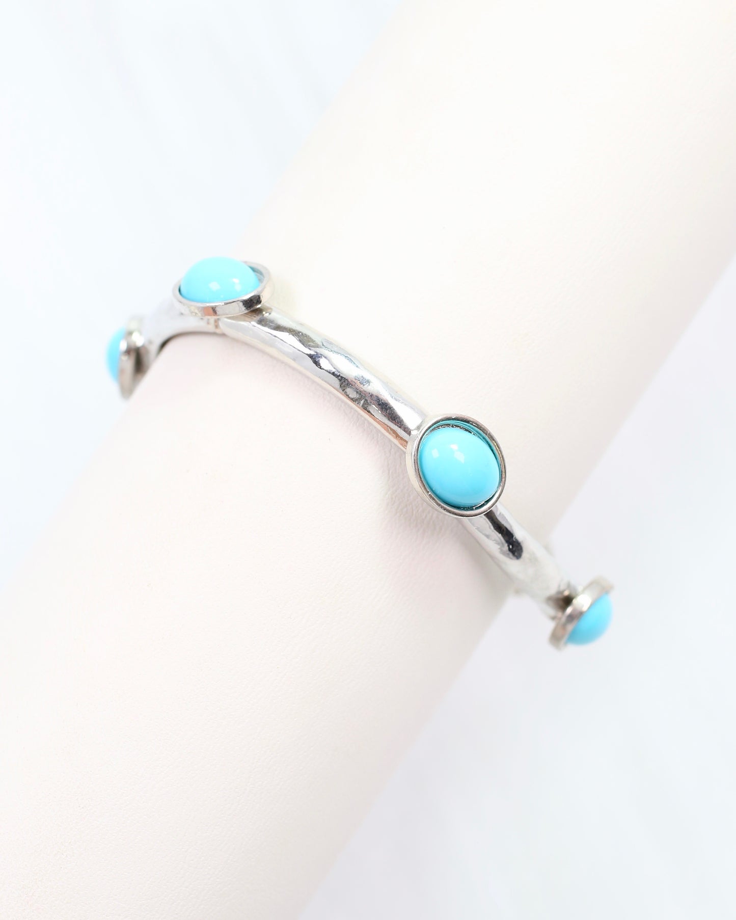 Piers Stretch Bracelet with Turquoise Silver