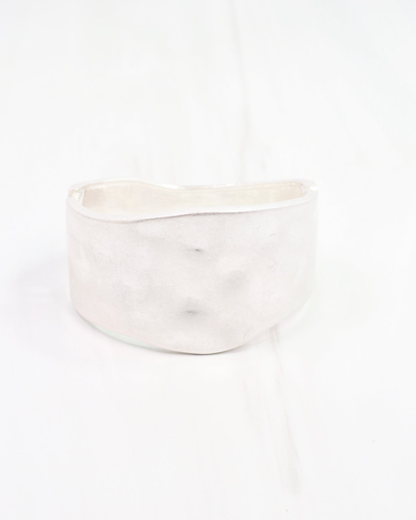 Empress Bangle Bracelet Worn Silver