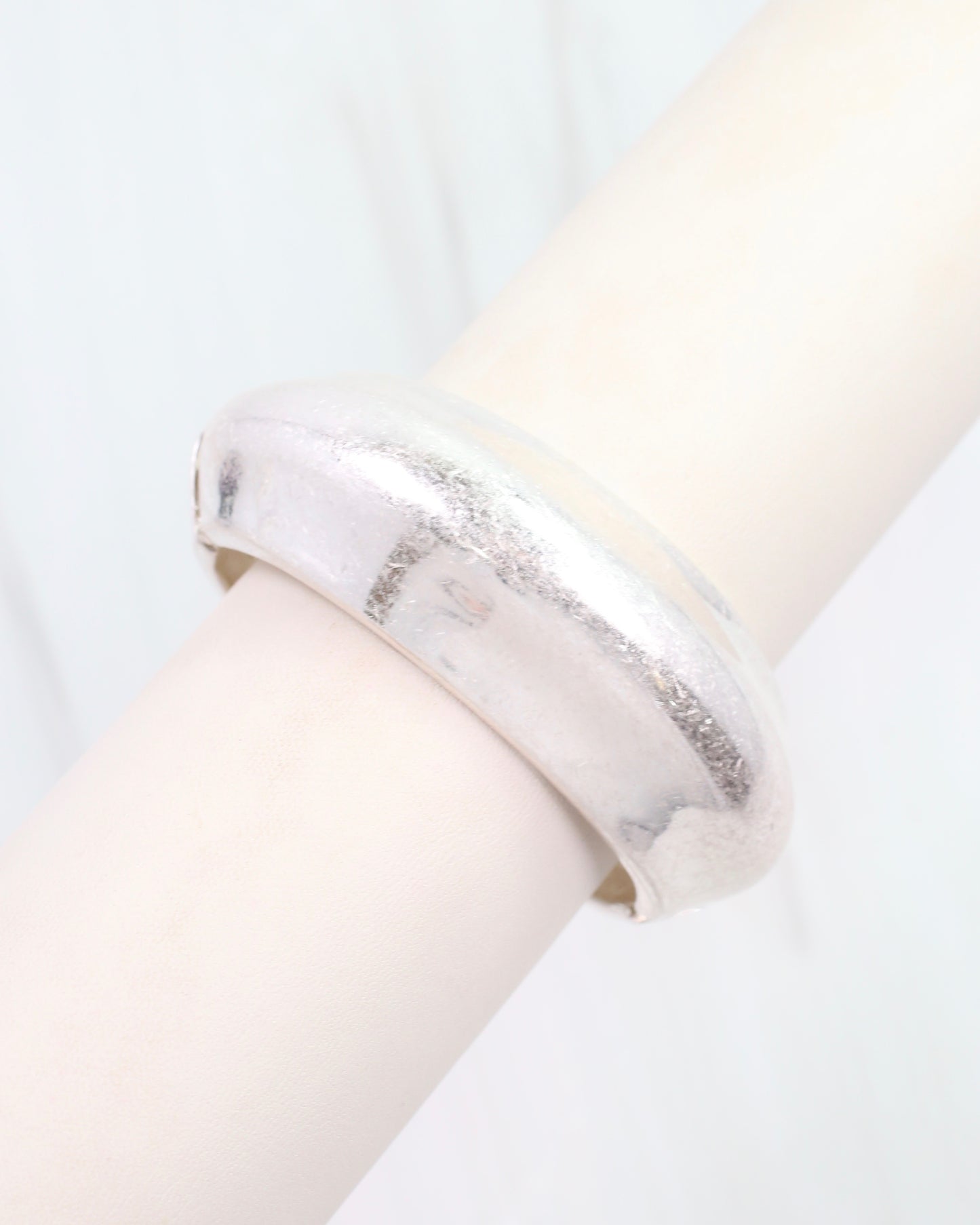 Arabella Bangle Bracelet Worn Silver