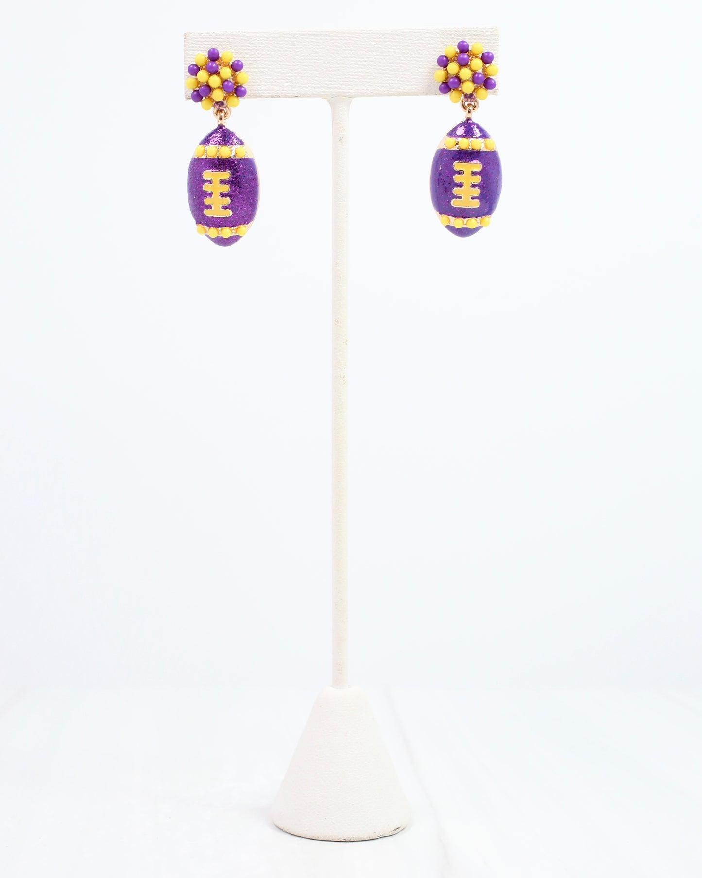 Adler Football Earring Purple Gold