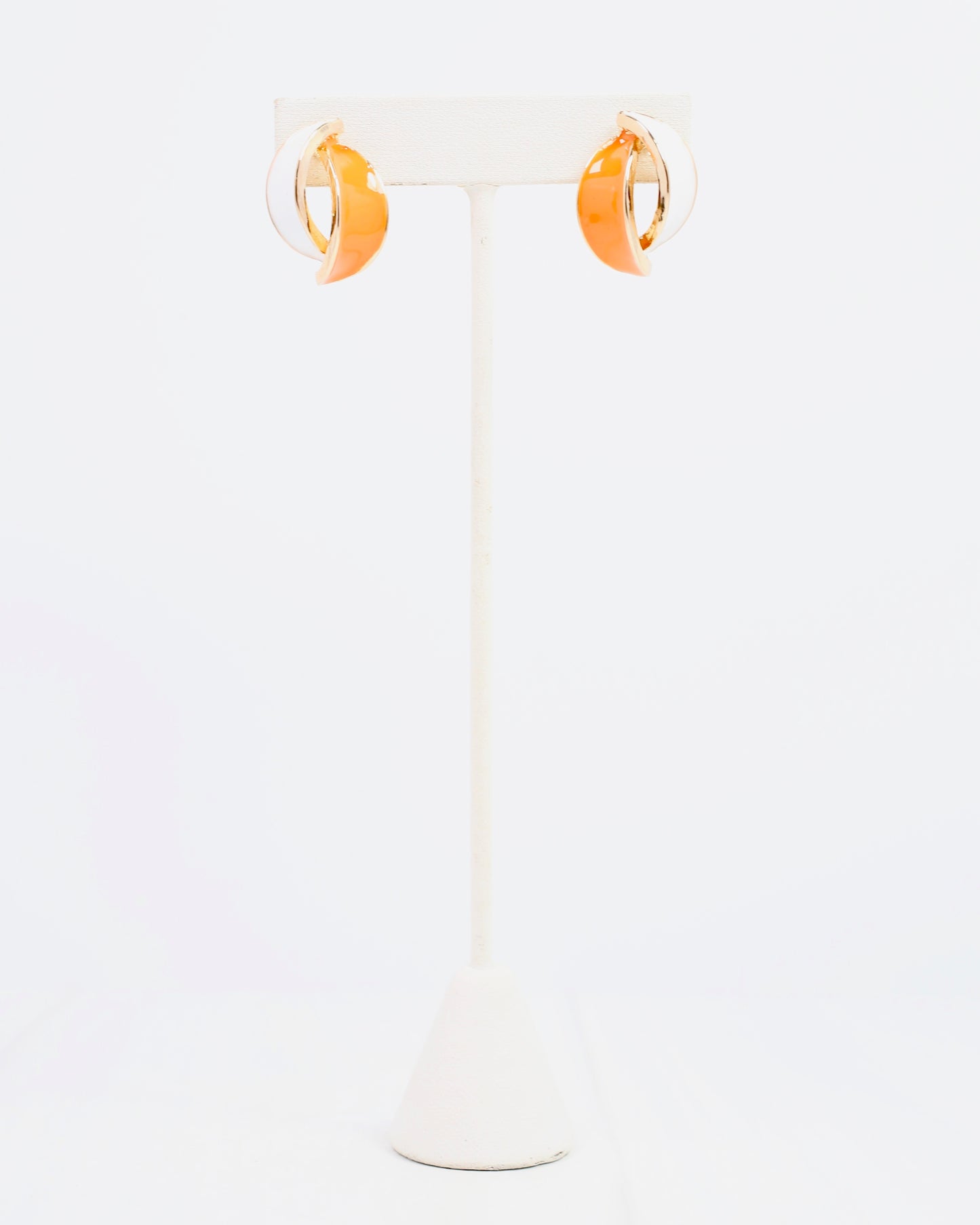 Cora Game Day Earring Orange White