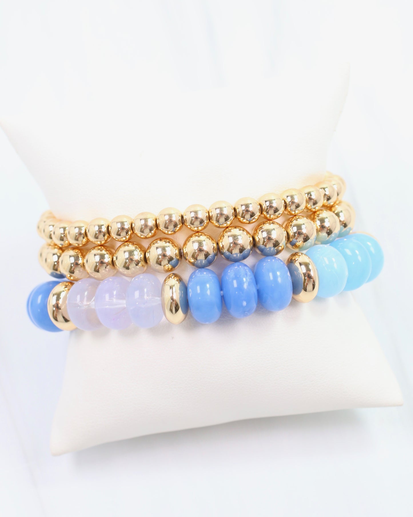 Eye Candy Stretch Bracelet Set Blue