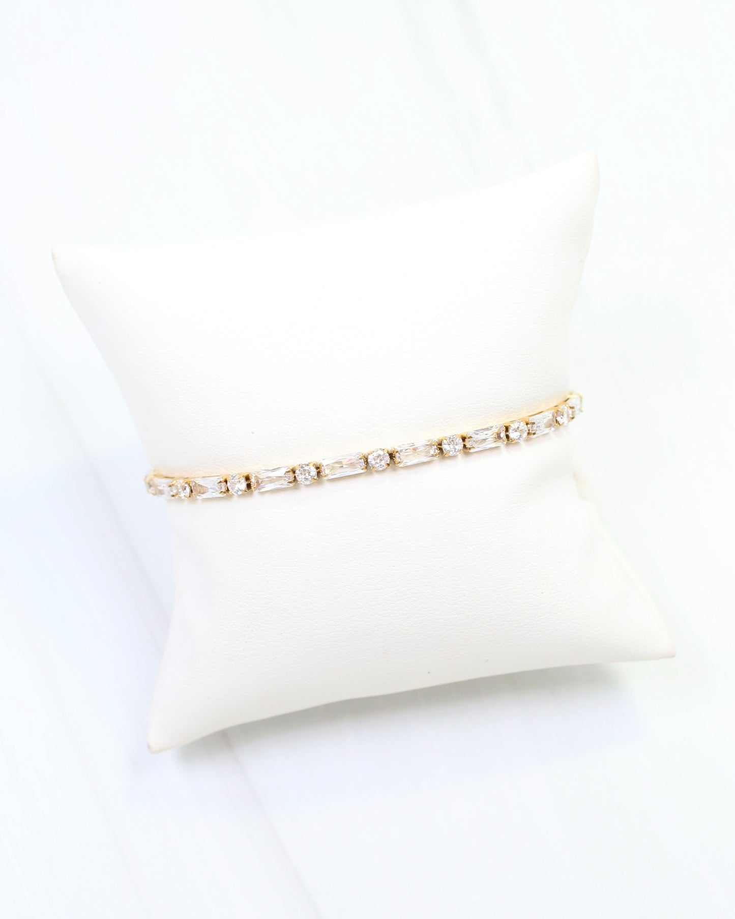Courtney CZ Tennis Bracelet WP Gold