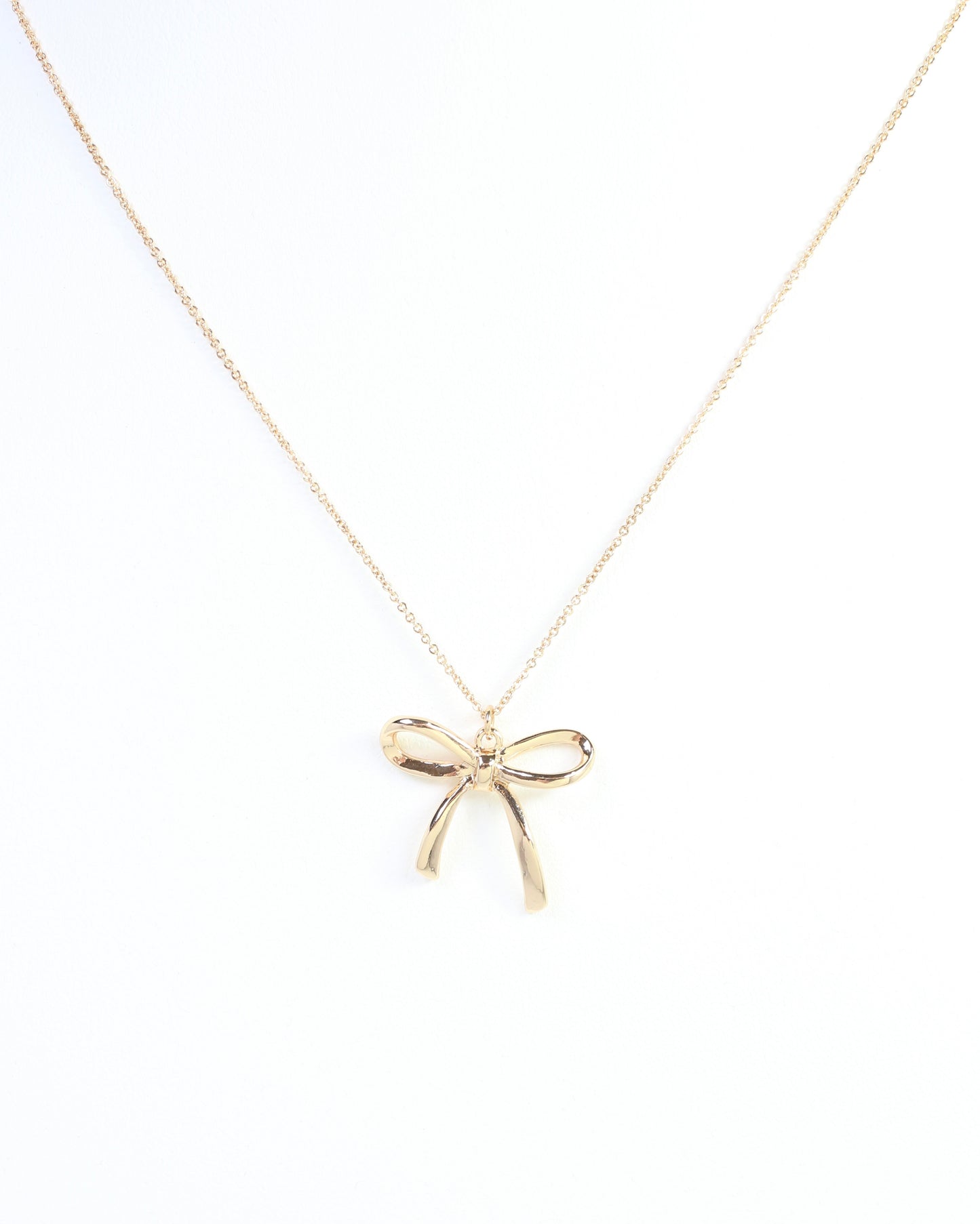 Phillips Bow Necklace Gold