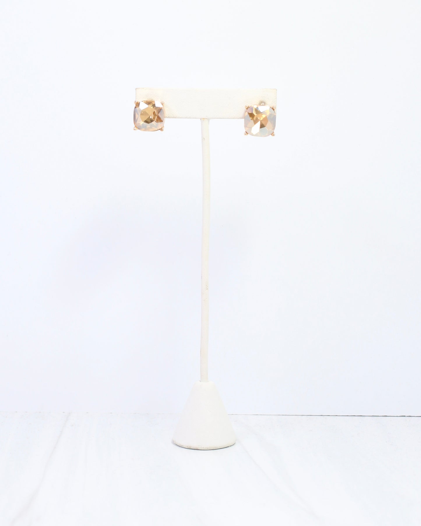 Julien Stone Stud Earring Champagne
