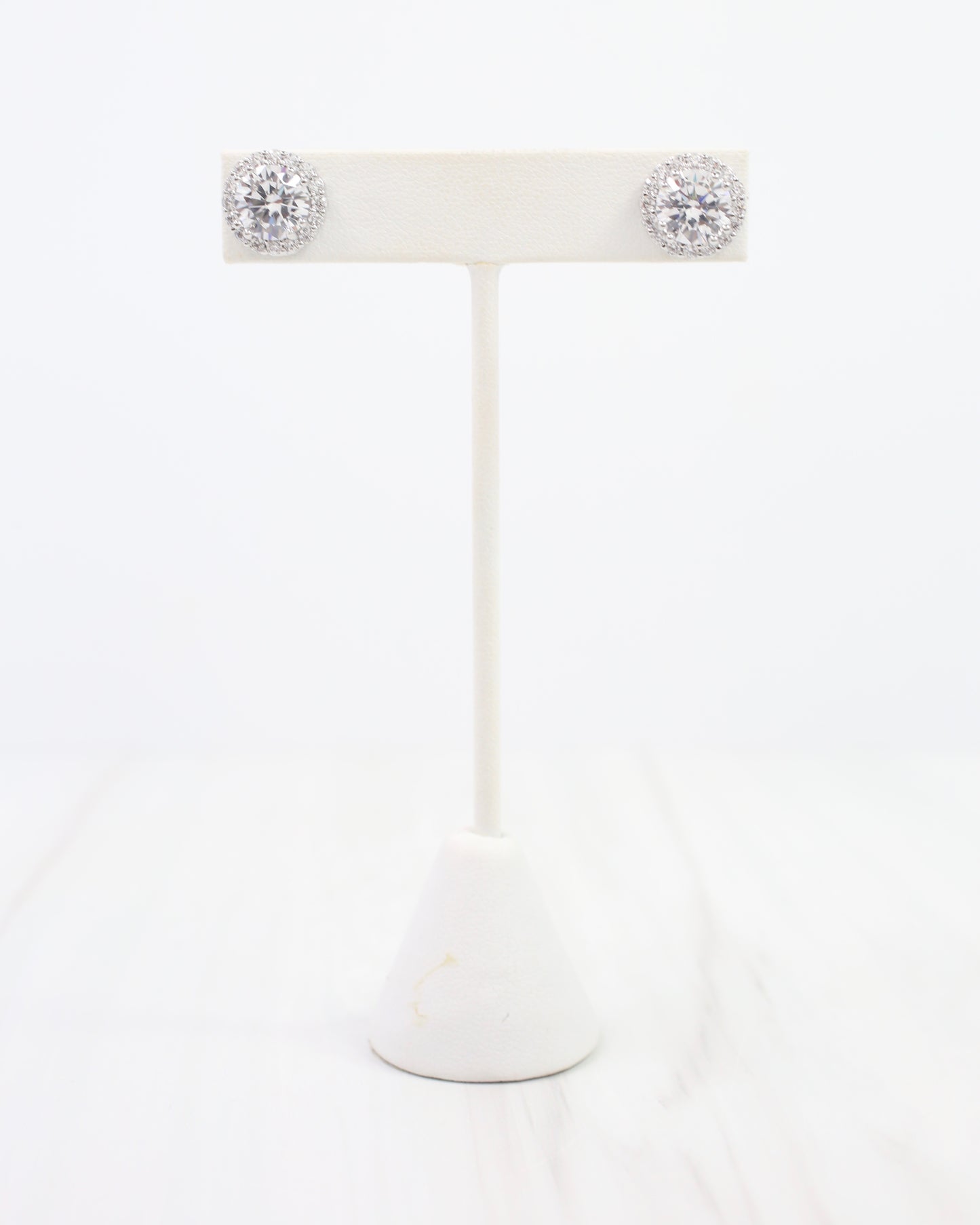 Winslow Embellished CZ Stud Earring Silver