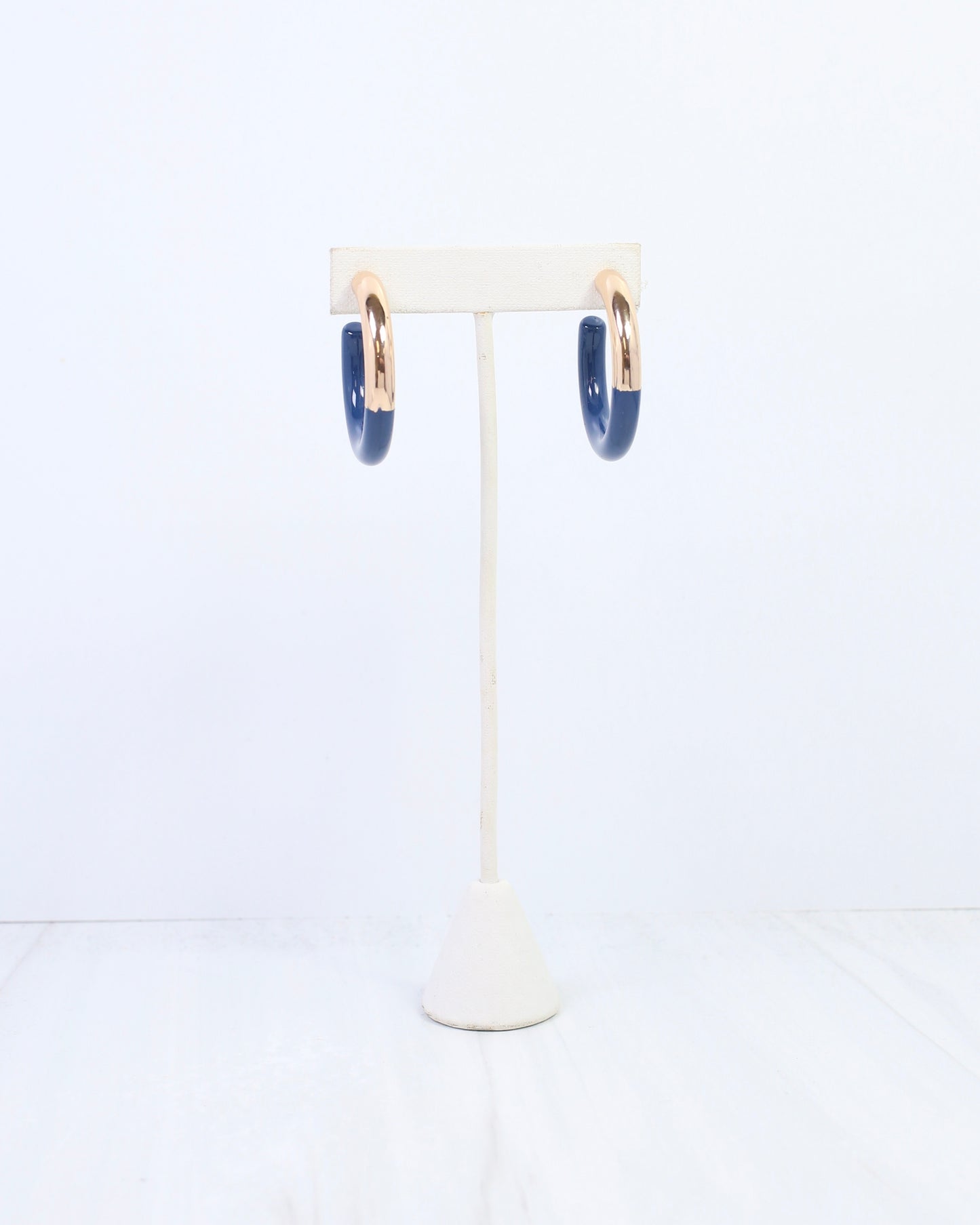 Elyse Hoop Earring Navy