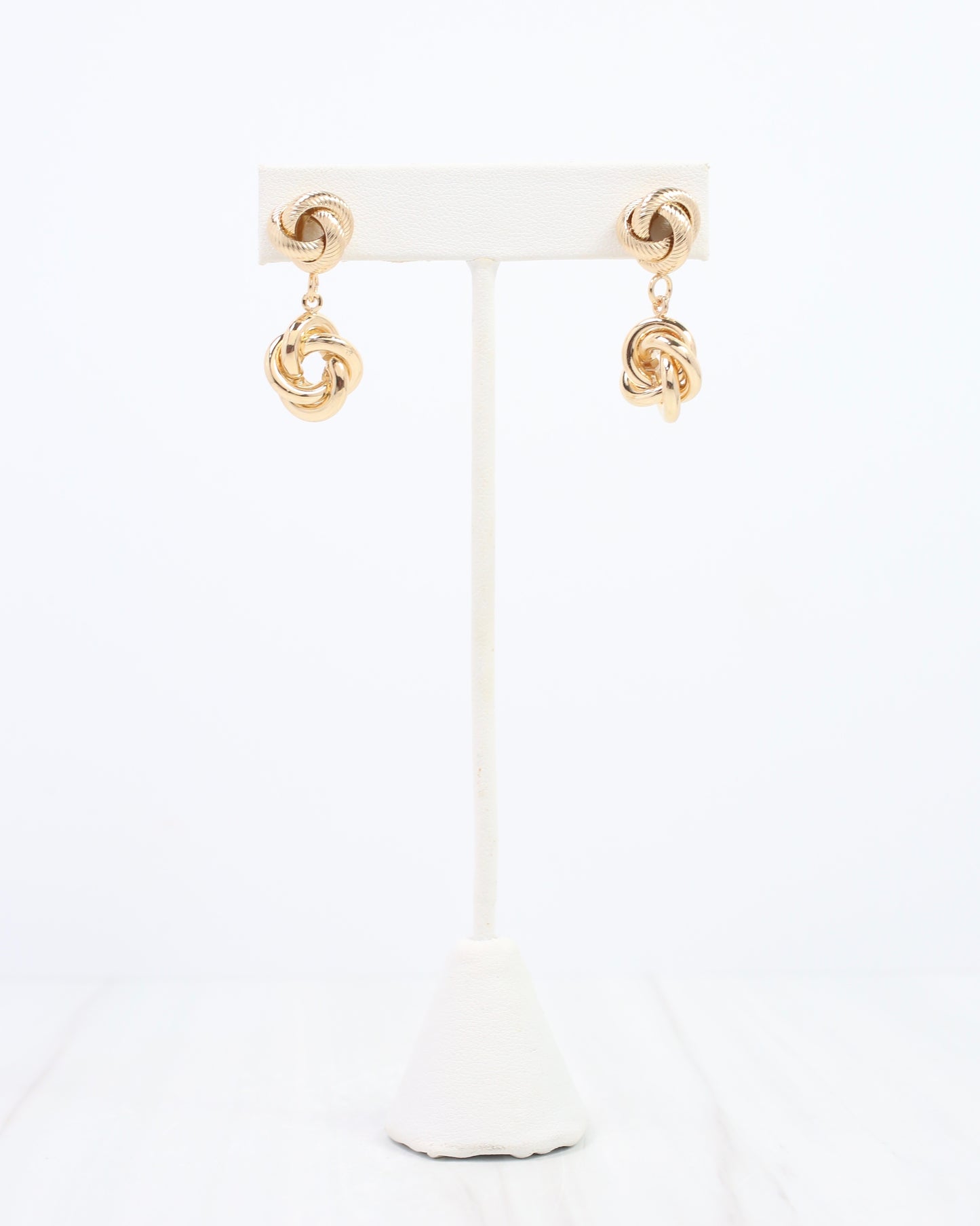 Robbie Drop Knot Earring Gold