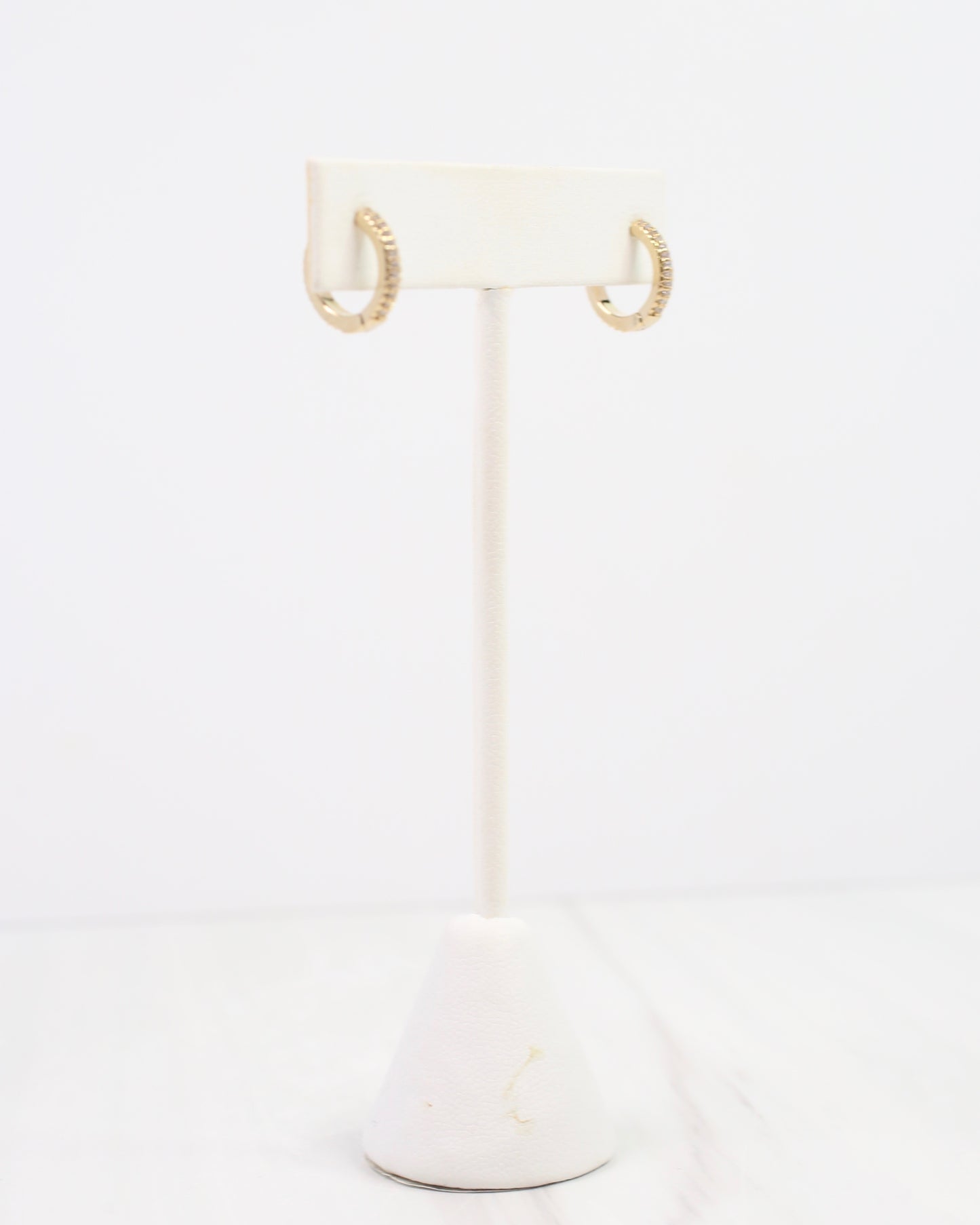 Crosby Crystal Huggie Earring Gold