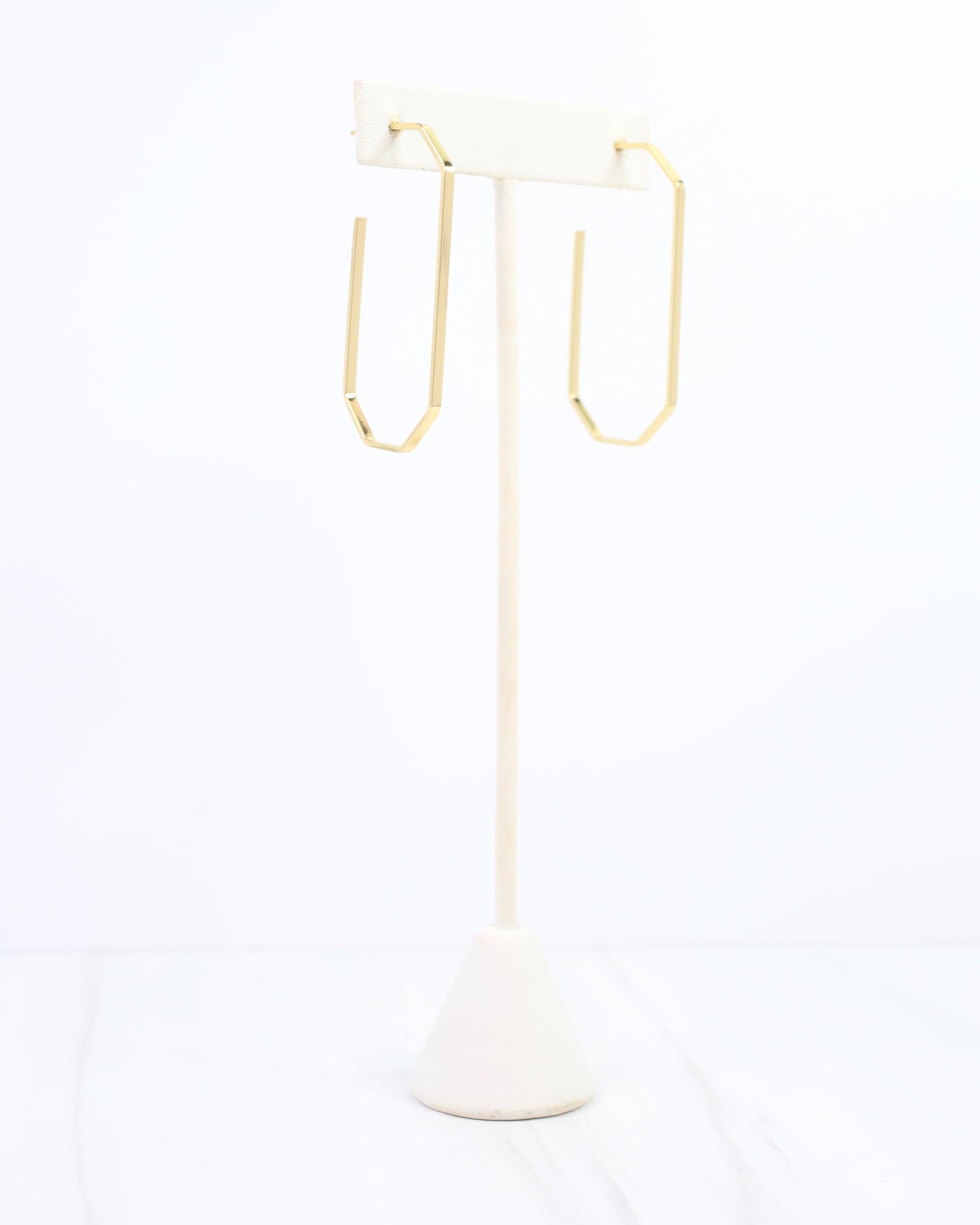 Lina Geometric Hoop Earring Gold