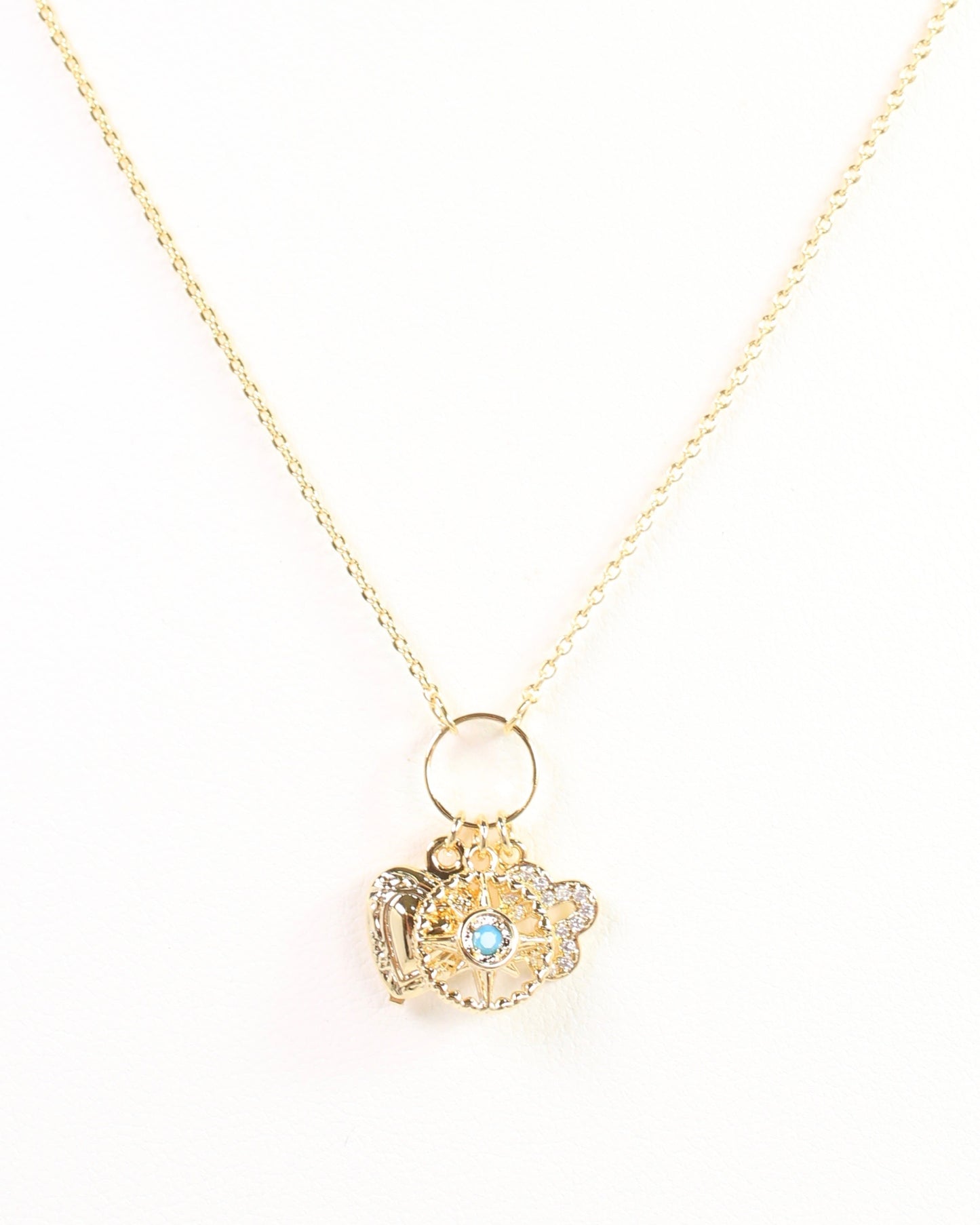 Hartgrave Heart Charm Necklace Gold