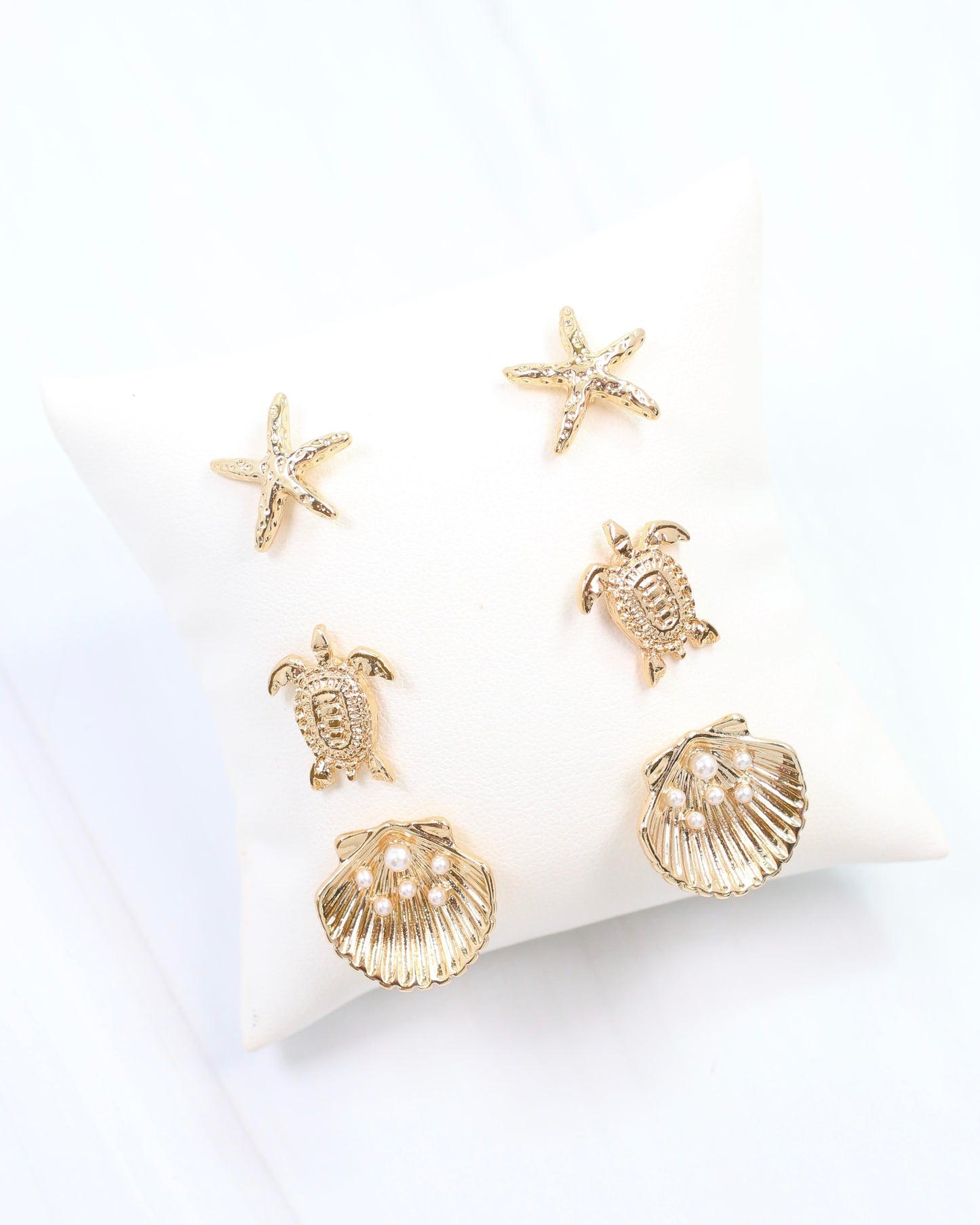 Sea Treasures Earring Set GOLD