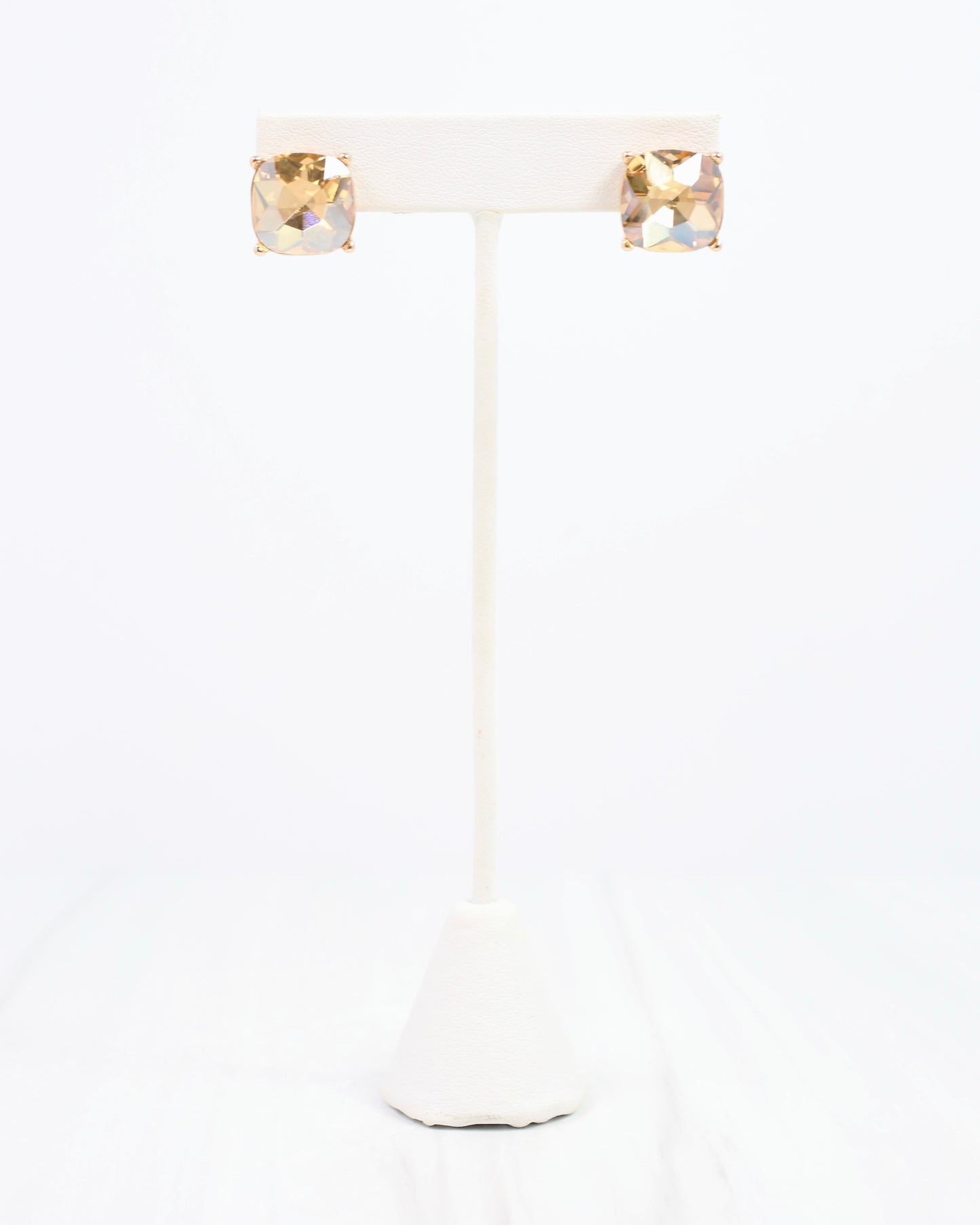 Julien Stone Stud Earring Champagne