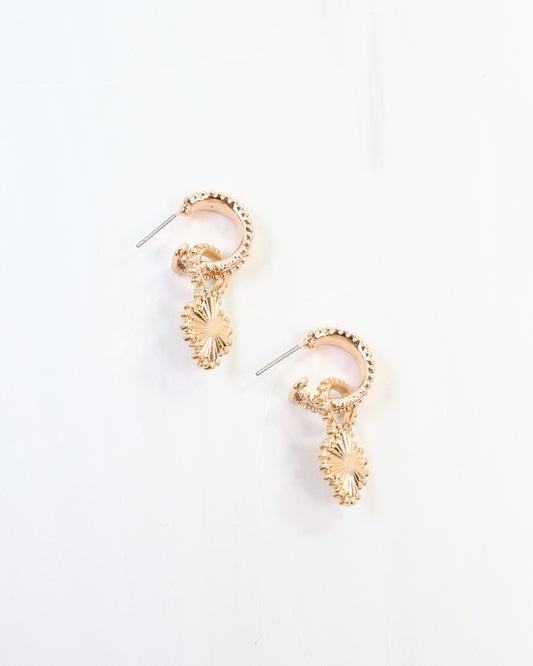 Hector Clover Hoop Earring Gold