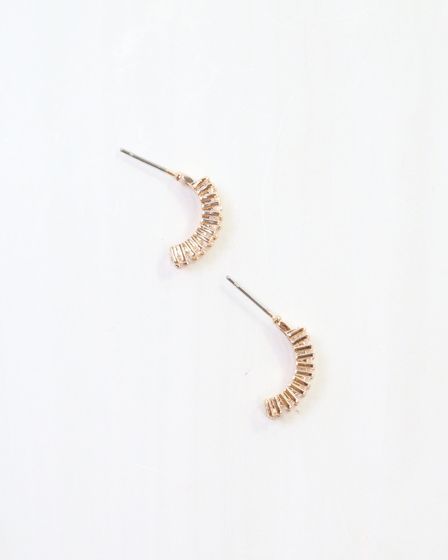 Jocelyn CZ Hoop Earring Gold