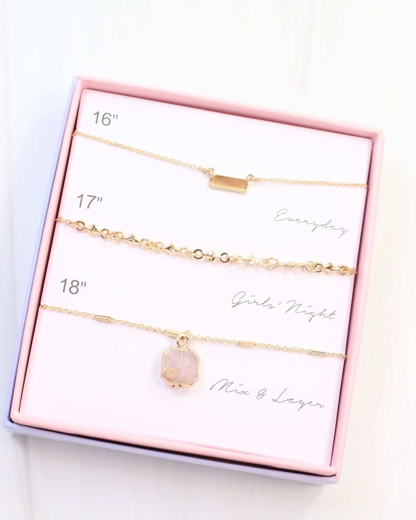 Bronson Necklace Set Gold