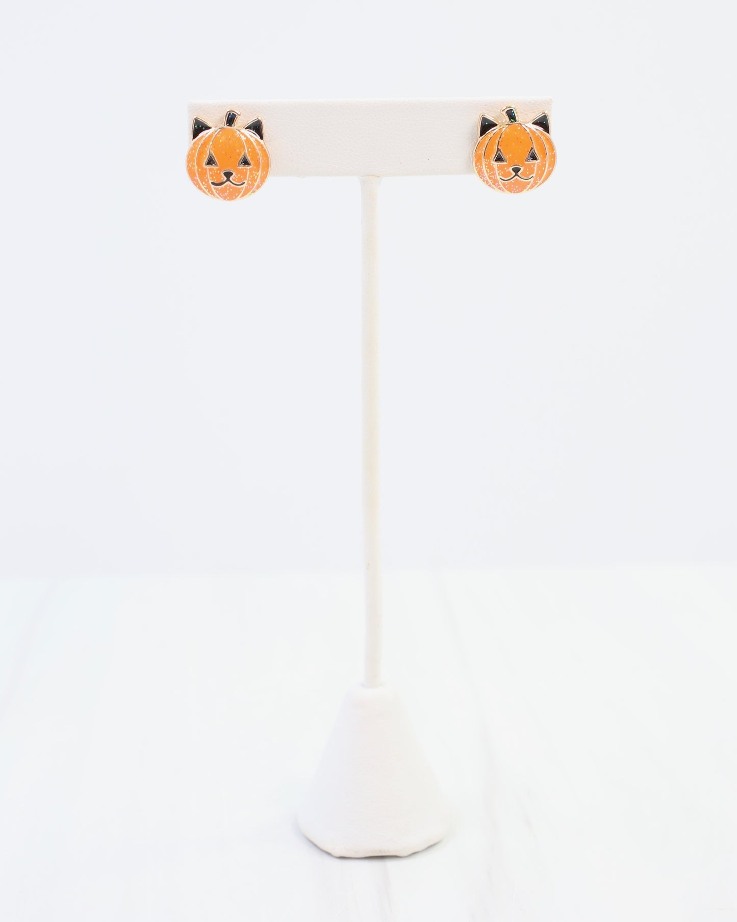 Purrrfect Pumpkin Stud Earring Orange