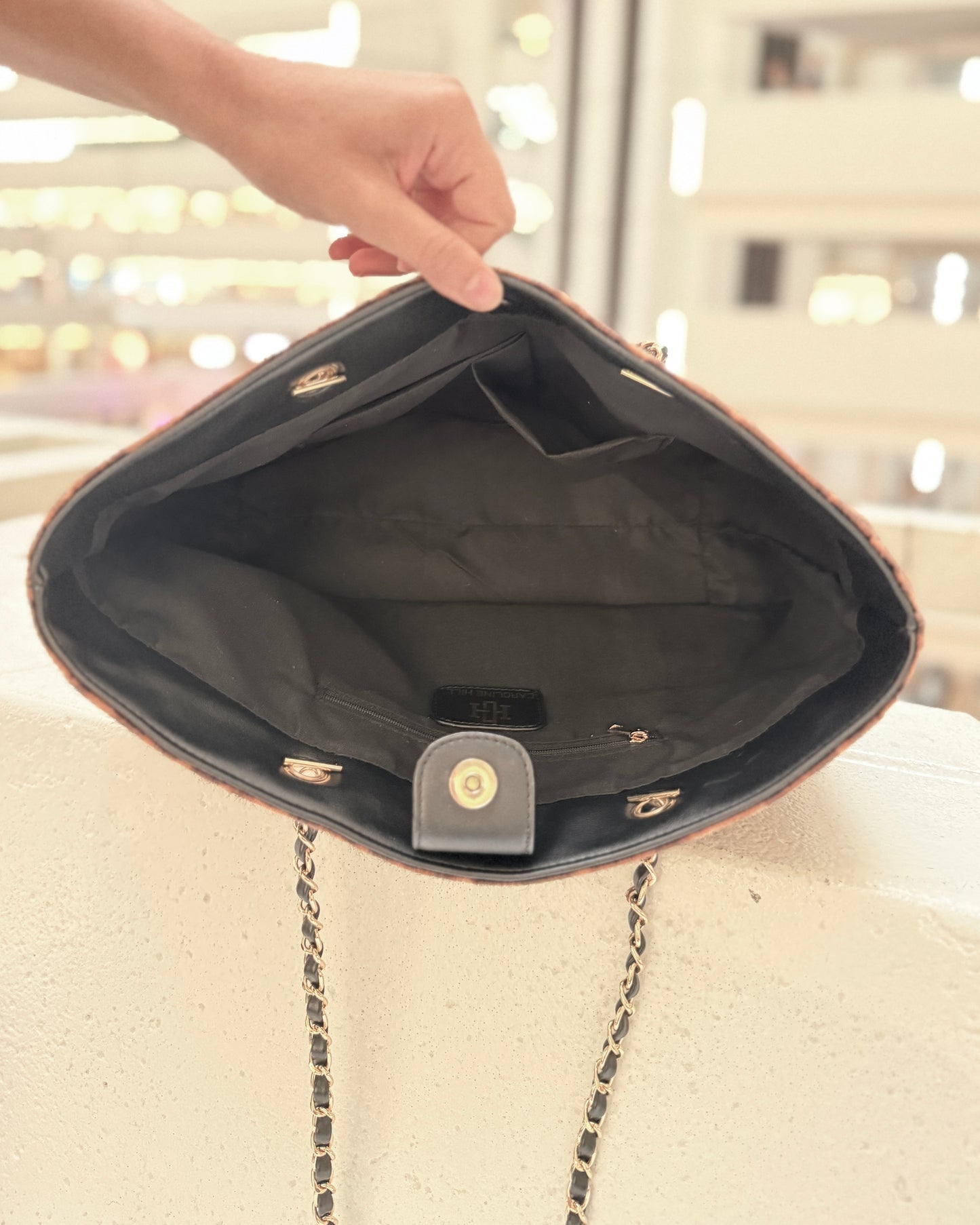 Quentin Quilted Tote Spotted Saddle