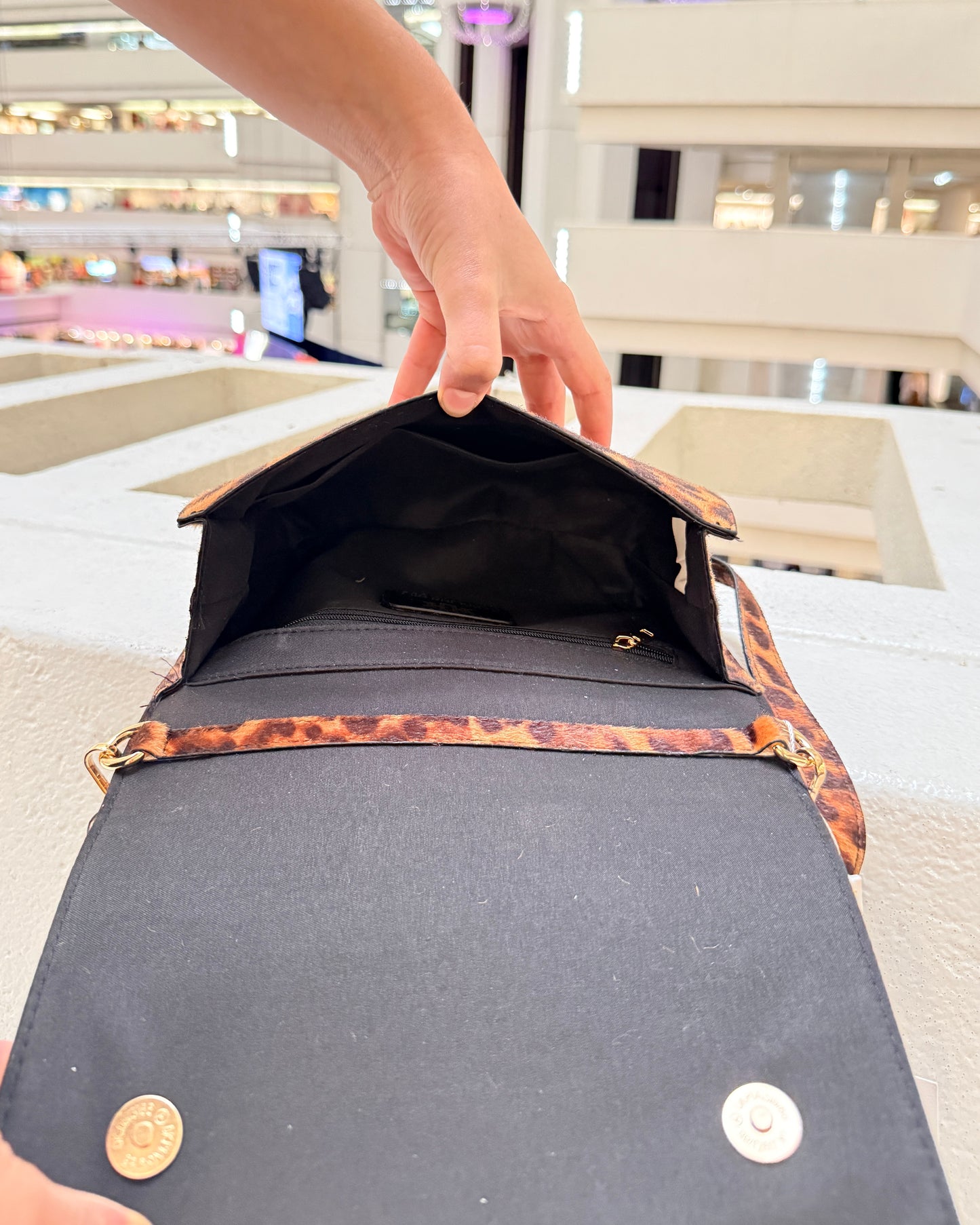Cecilia Circle Logo Handbag Spotted Saddle