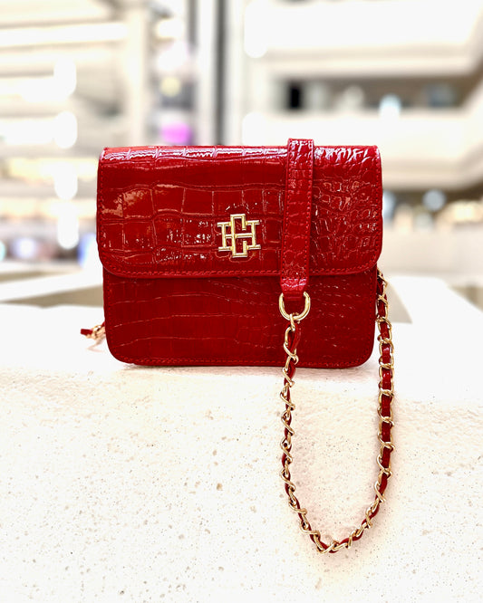 Evelyn Crossbody Red Patent EC