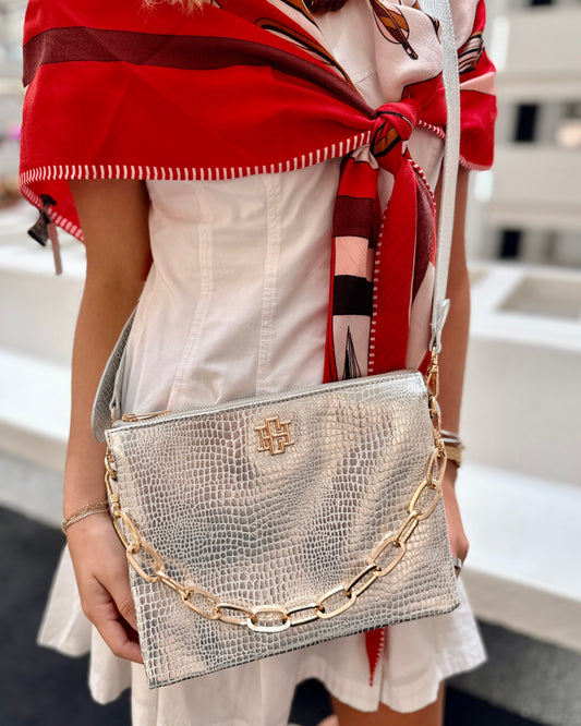 Ariana Crossbody Silver EC