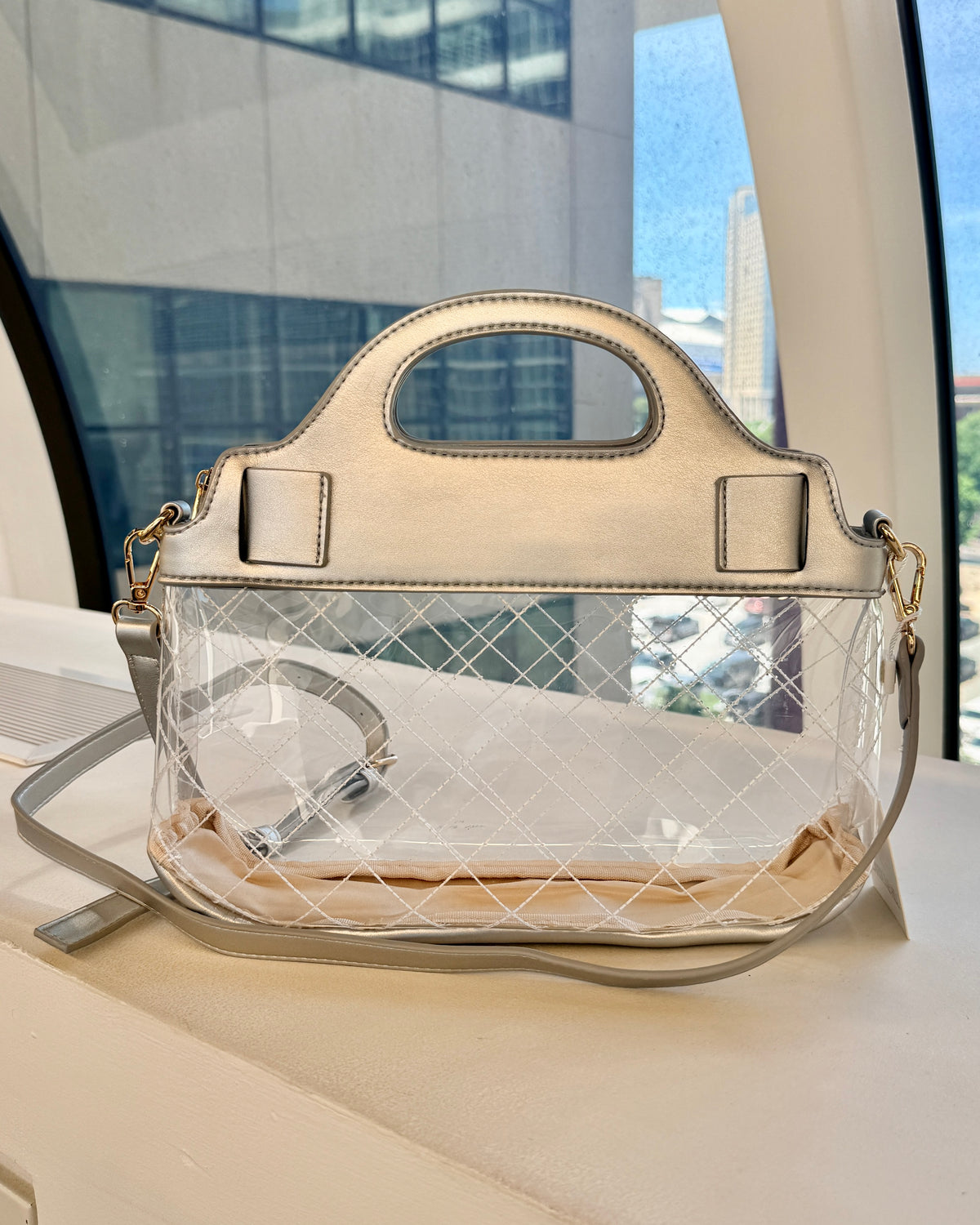 Ivy Clear Bag Silver