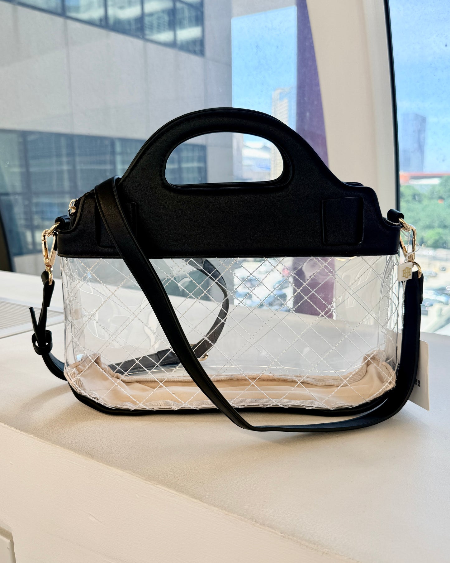 Ivy Clear Bag Black