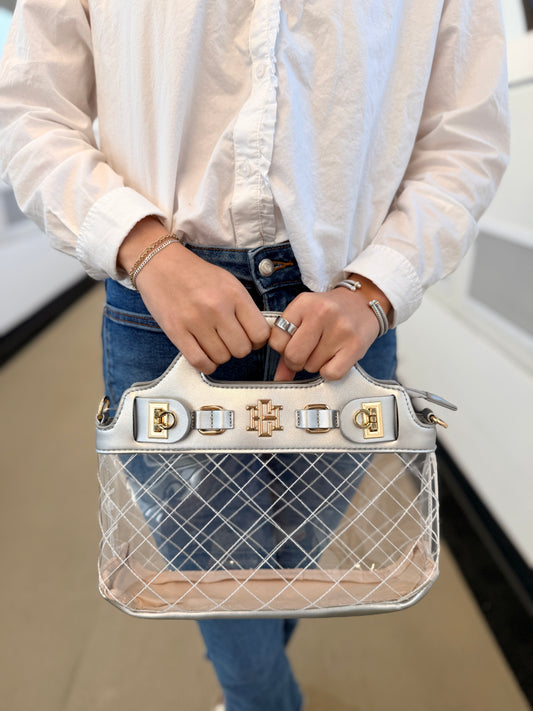 Ivy Clear Bag Silver