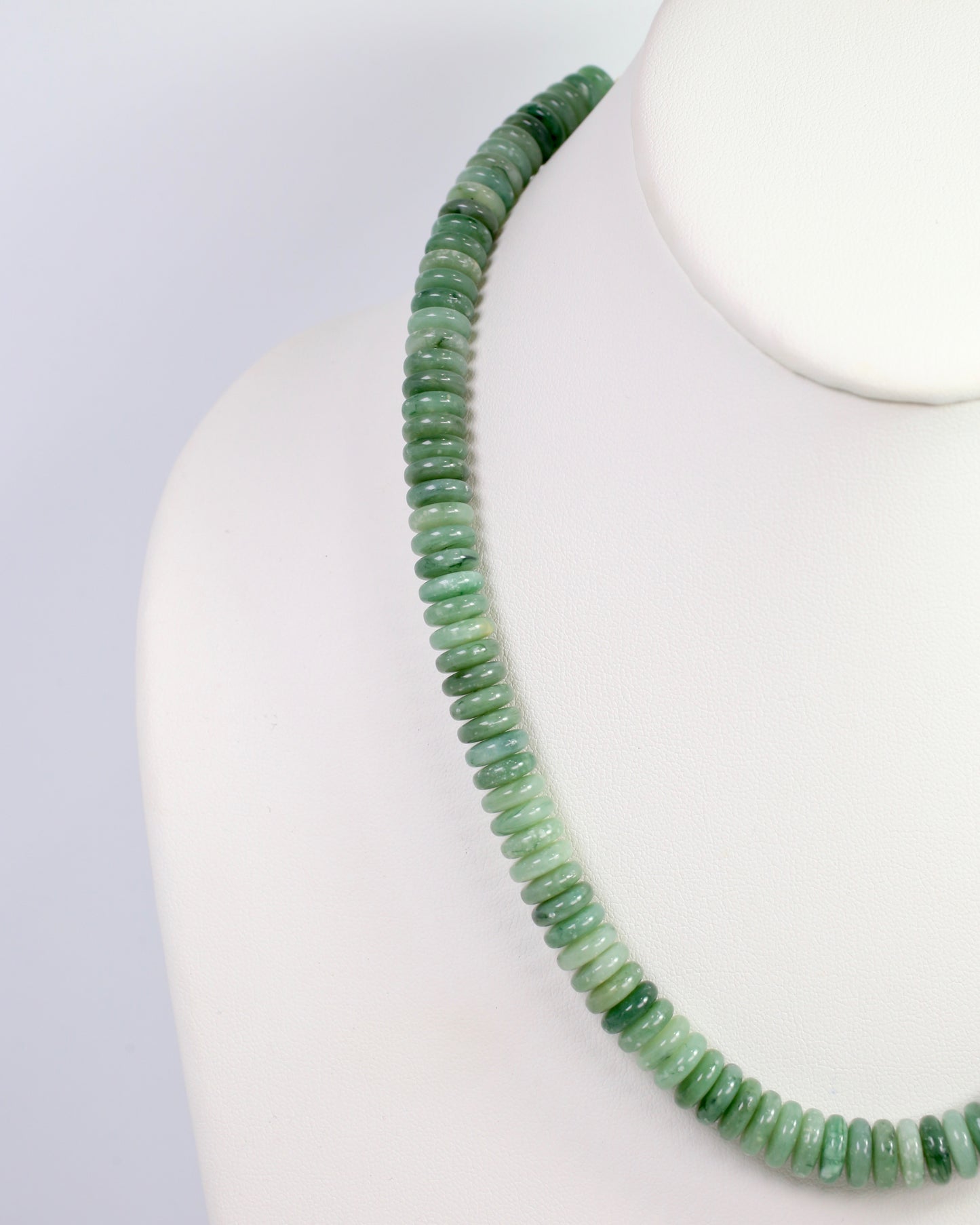 Cedar Falls Beaded Disc Necklace Green