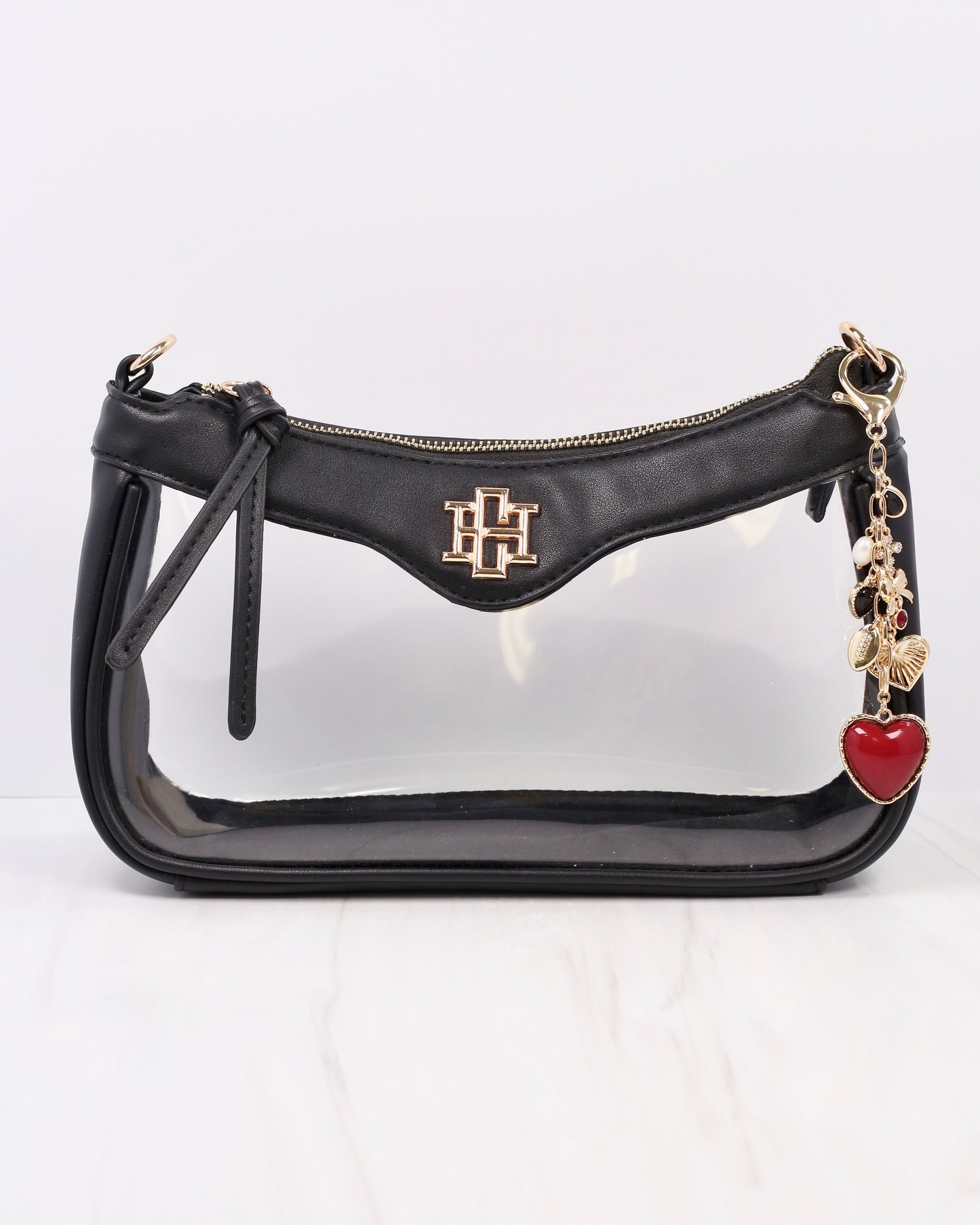 Sutton Bag Charm GARNET BLACK