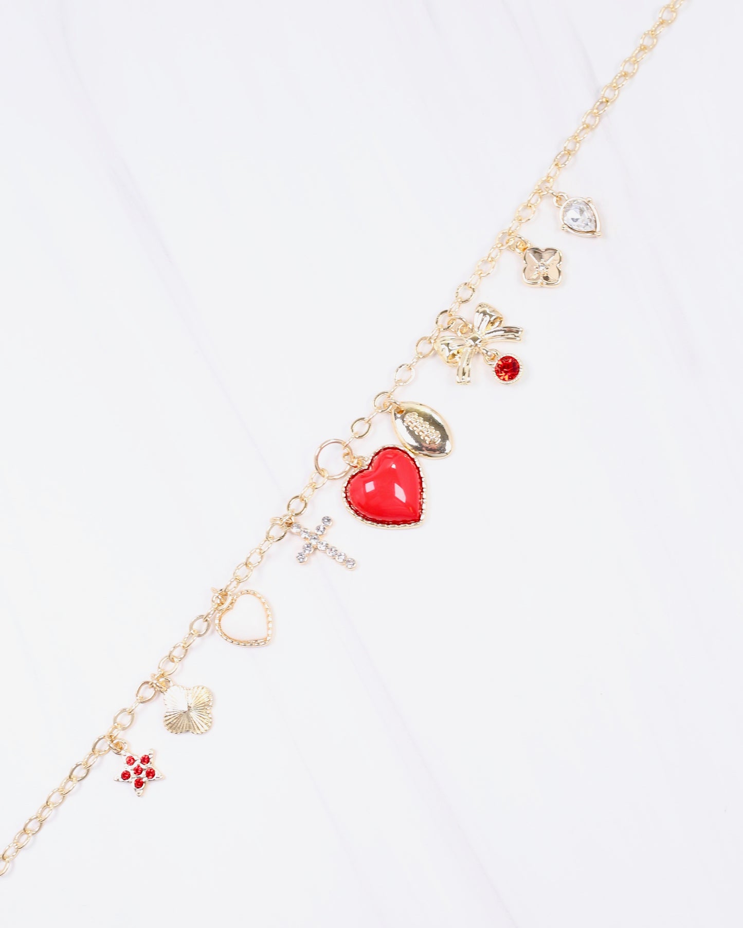 Avery Bag Chain RED WHITE