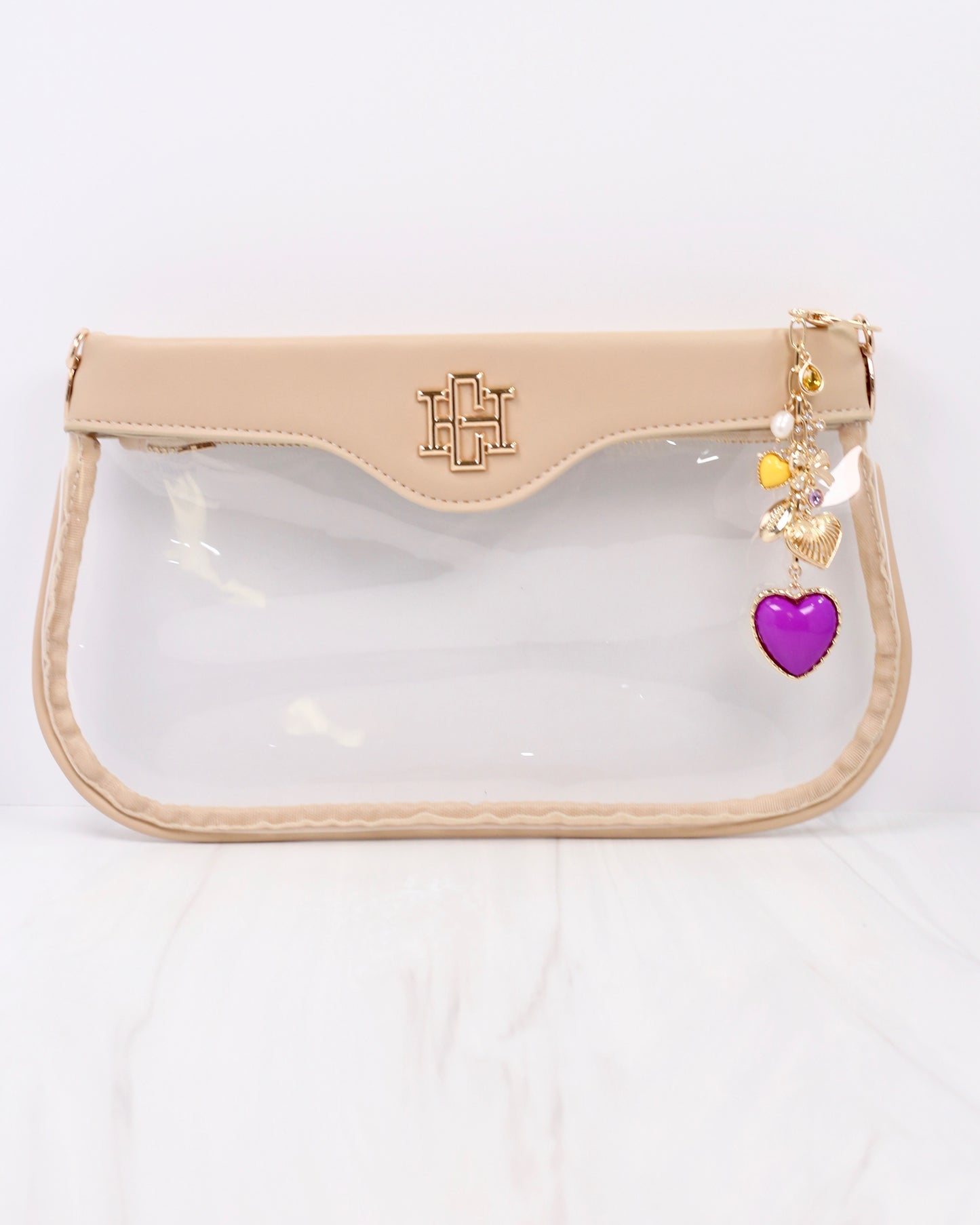 Sutton Bag Charm PURPLE GOLD