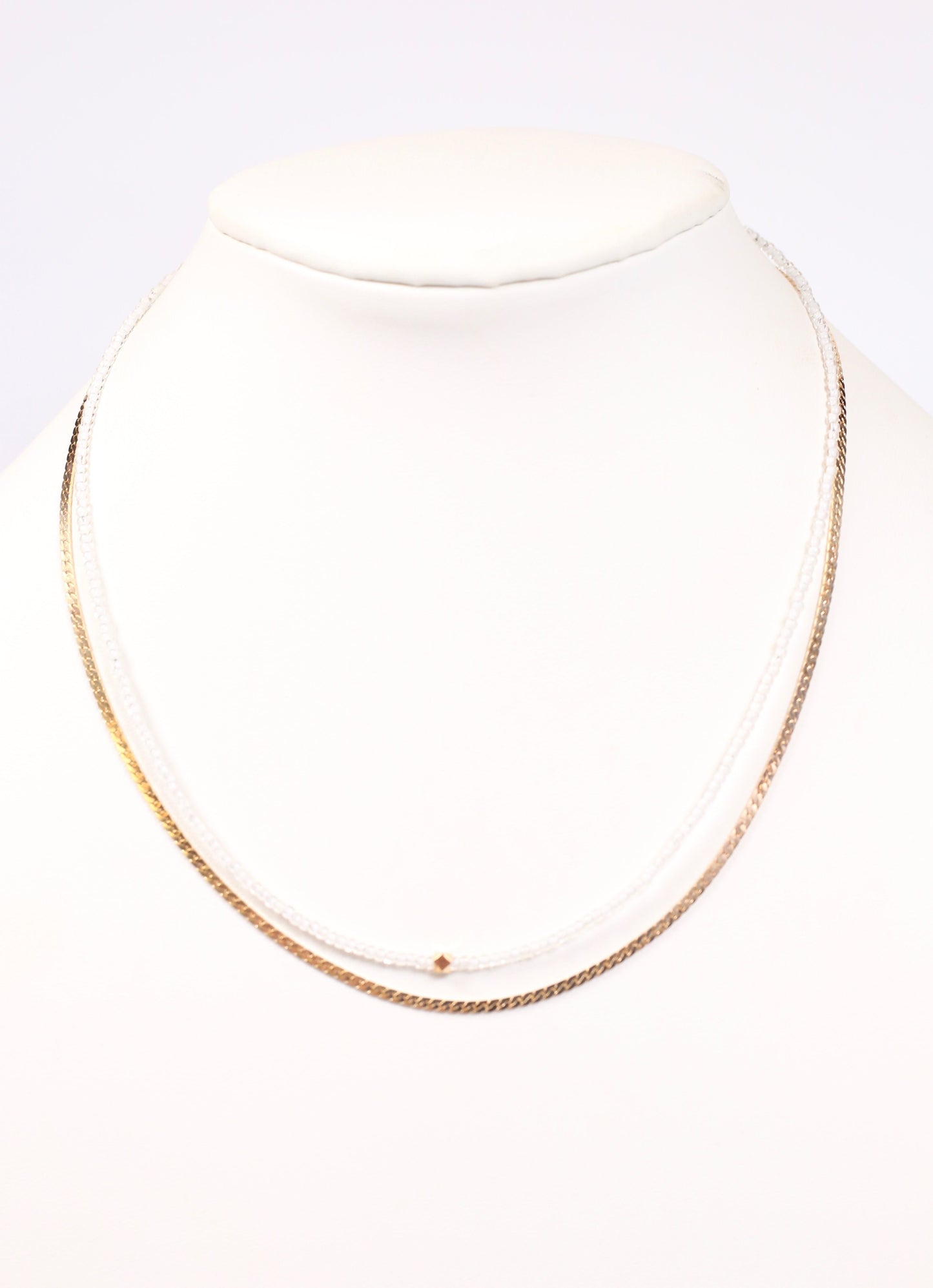 Sambro Layered Necklace WHITE