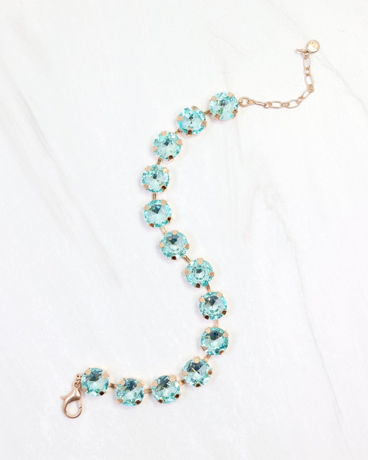 Andi Rhinestone Bracelet Aqua