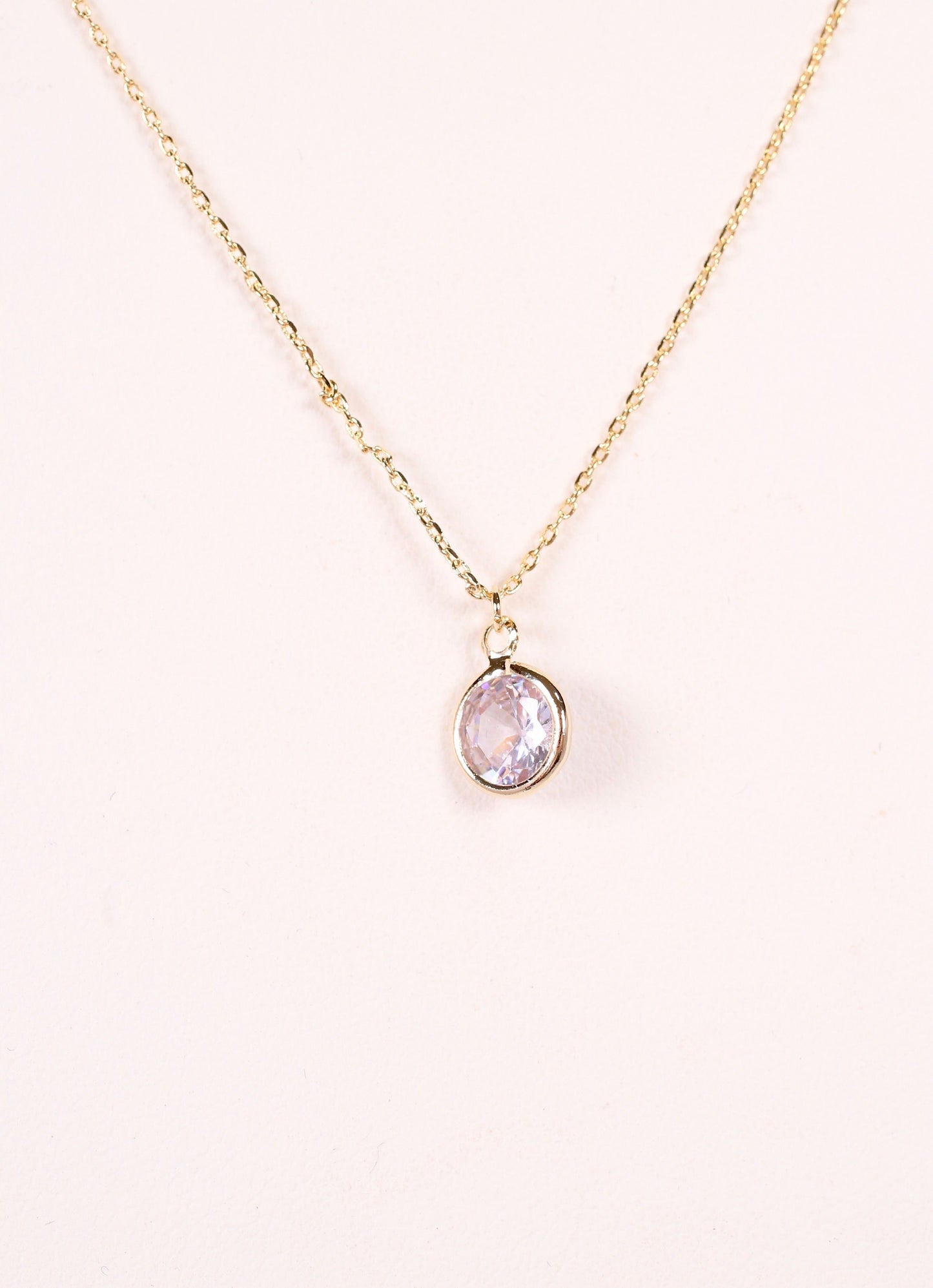 Baumann Crystal Necklace Gold