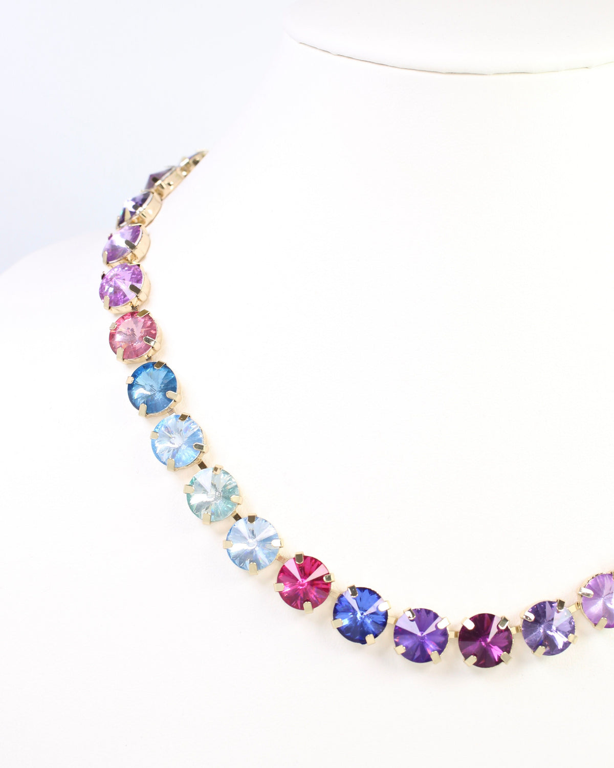 Harper Medium Rhinestone Necklace TANZ MULTI