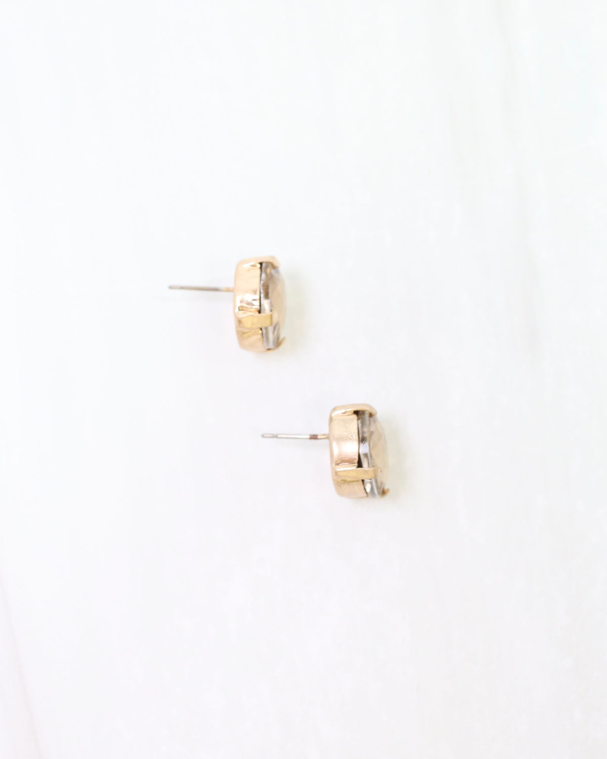 Andi Large Rhinestone Stud Earring Topaz