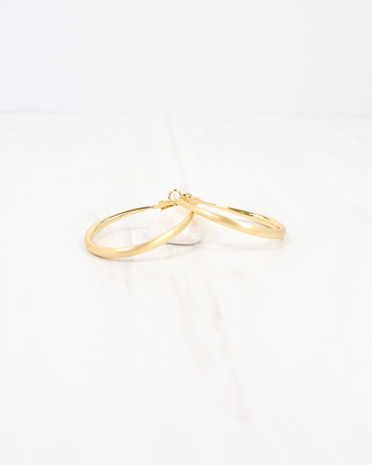 Valley City Oval Hoop Earring WR Gold