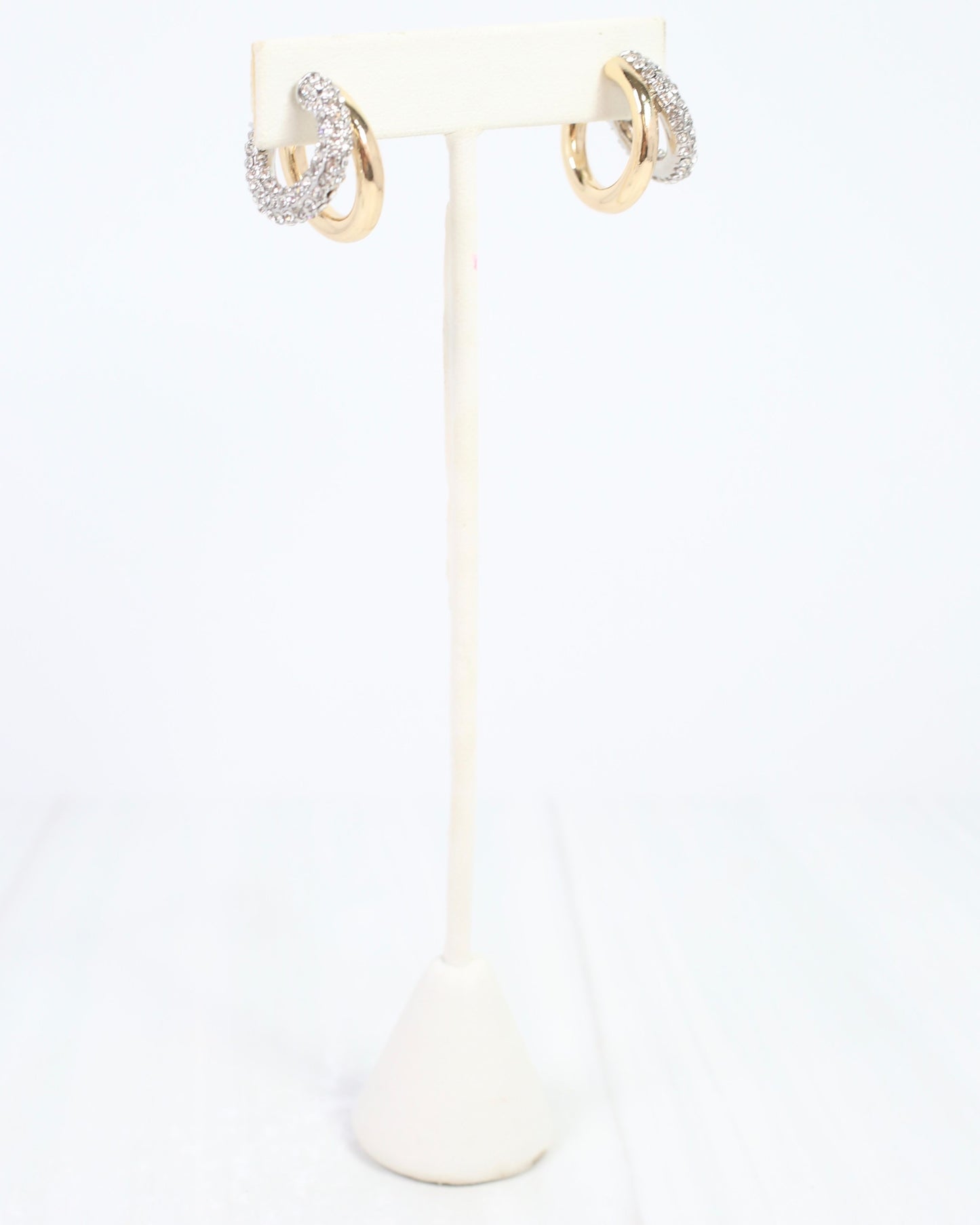 Darby Double Hoop Earring Gold