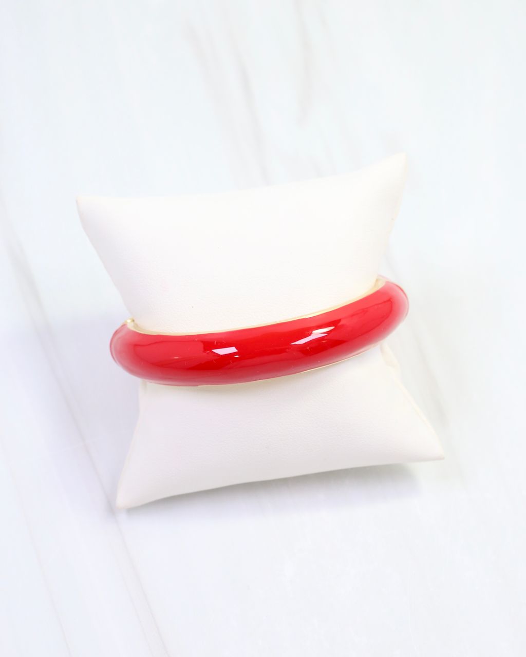 Jana Hinged Bangle Bracelet Red