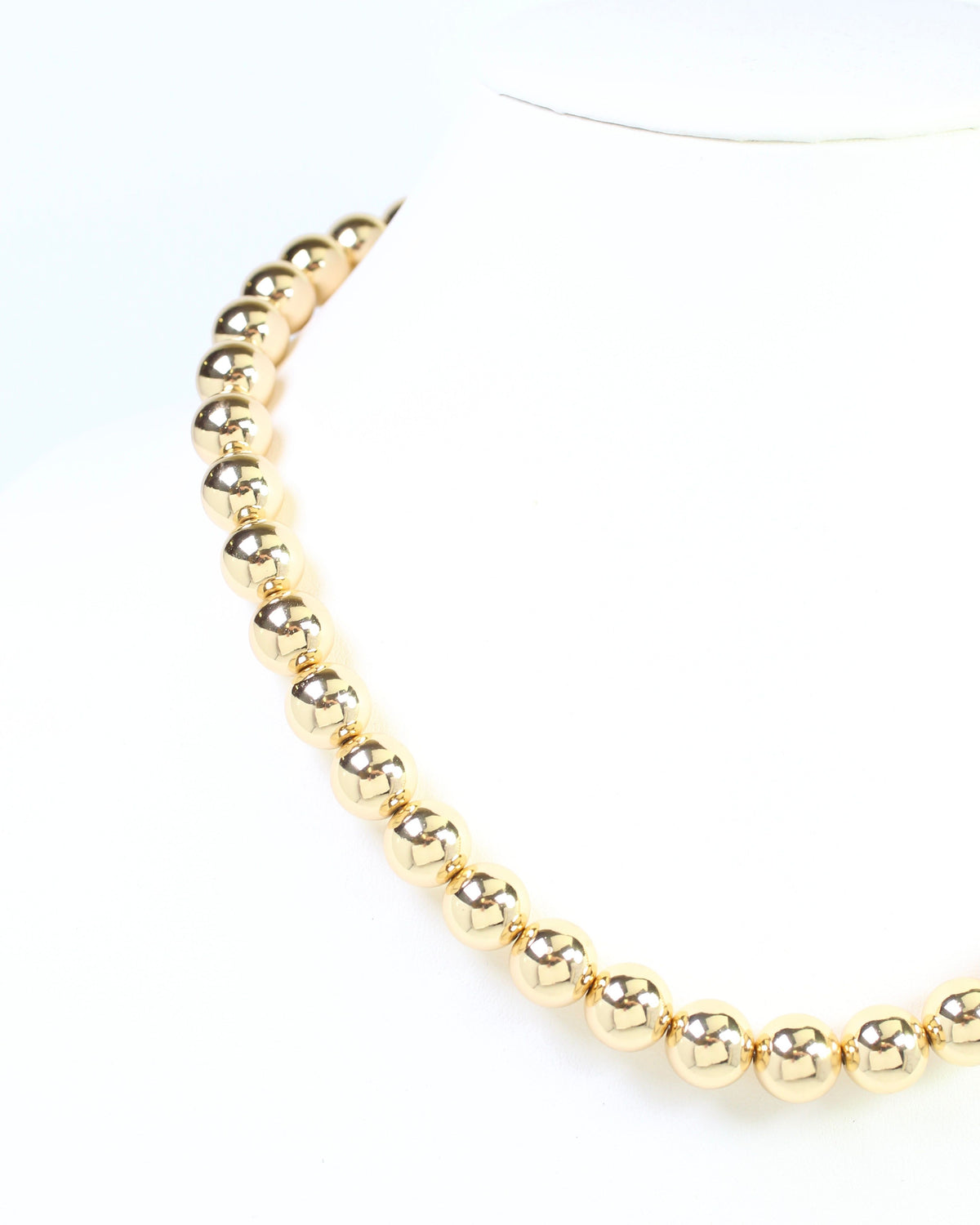Bimini Medium Bead Necklace Gold