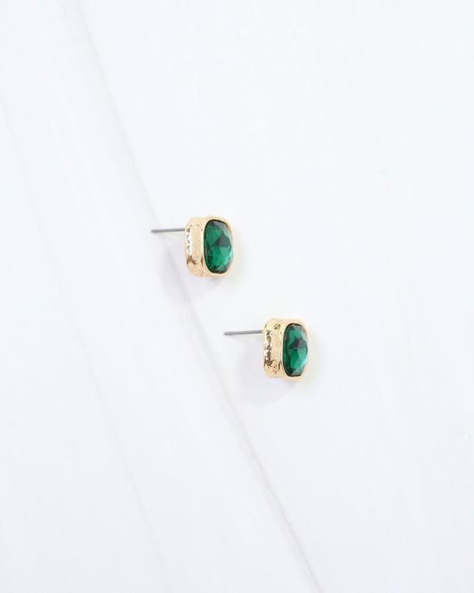 Fontaine Crystal Stud Emerald