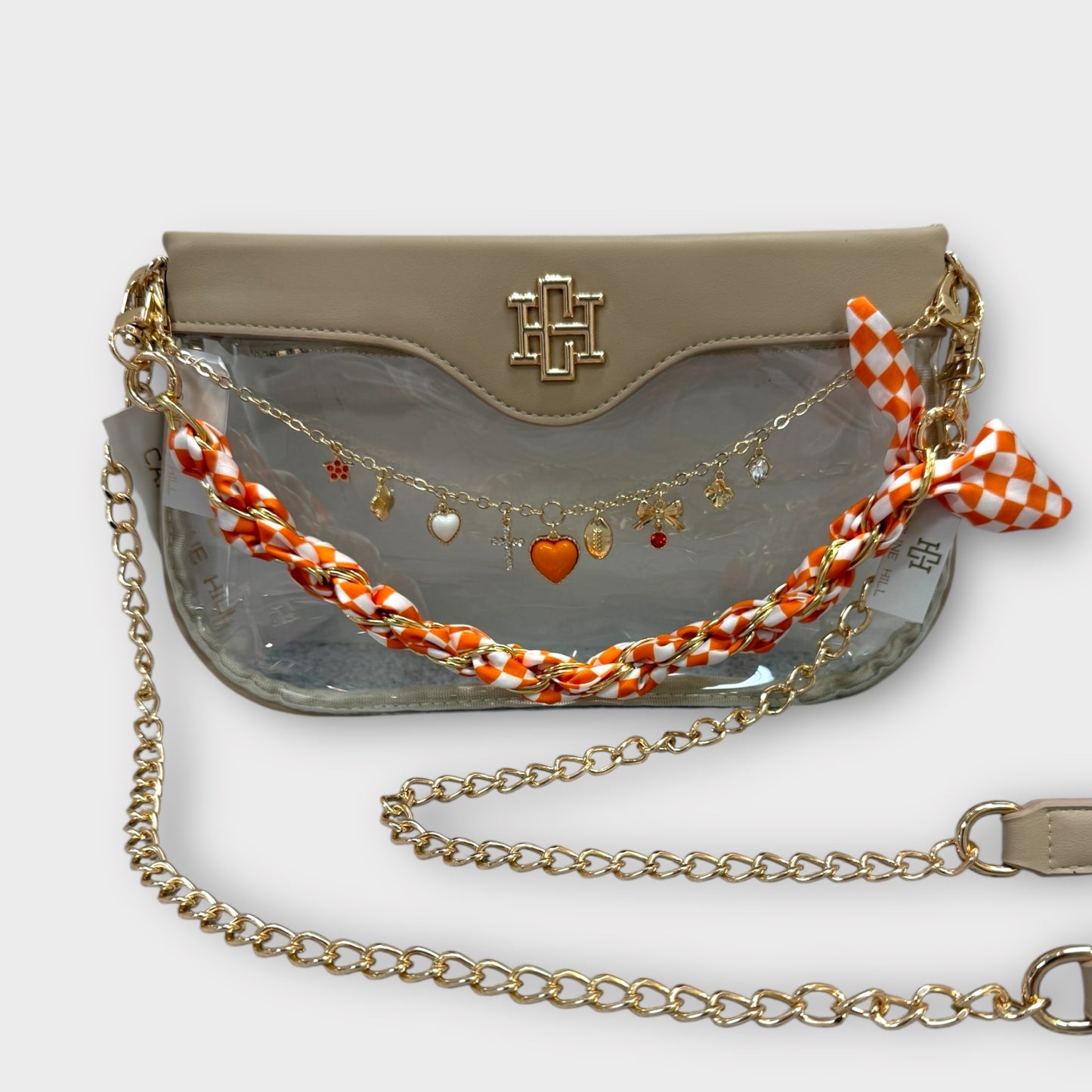 Orange and White Clear Bag Bundle