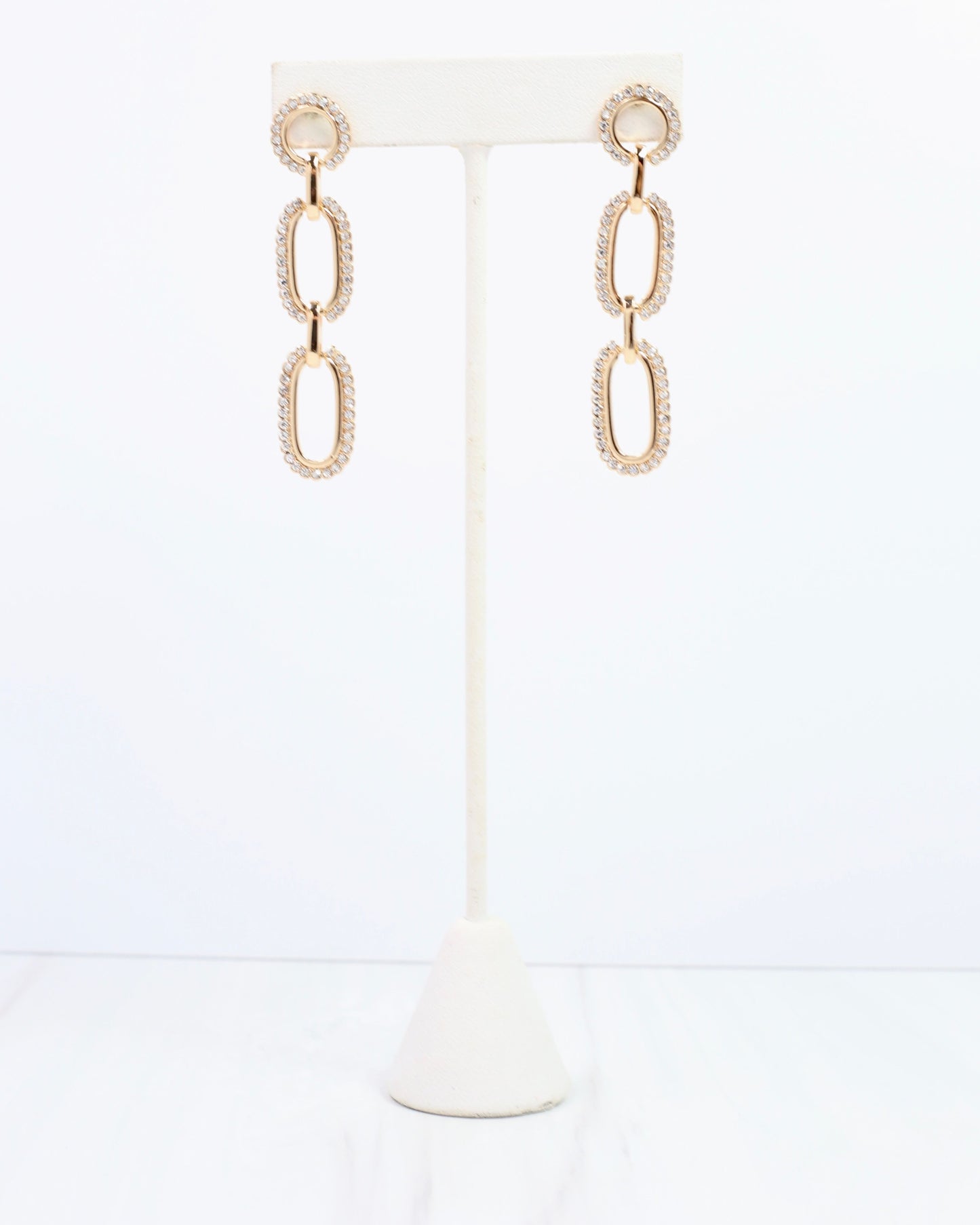 Lettie Link Post Earring Clear