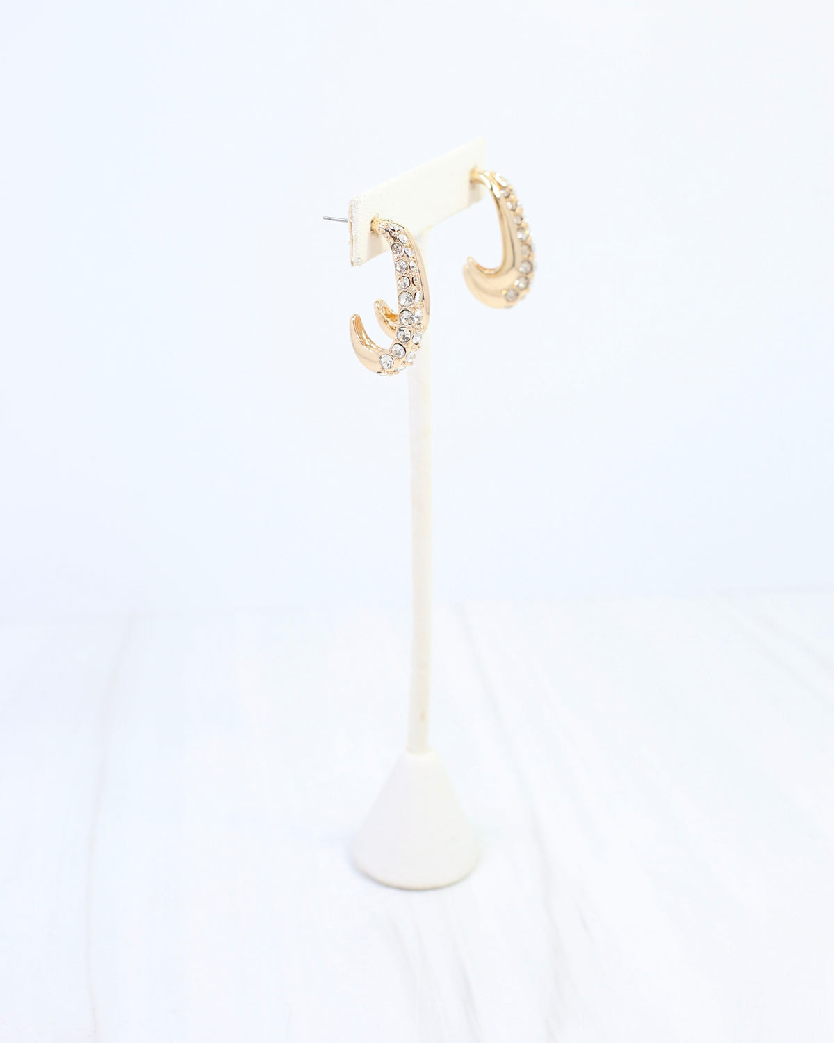Louisa CZ Hoop Earring Gold